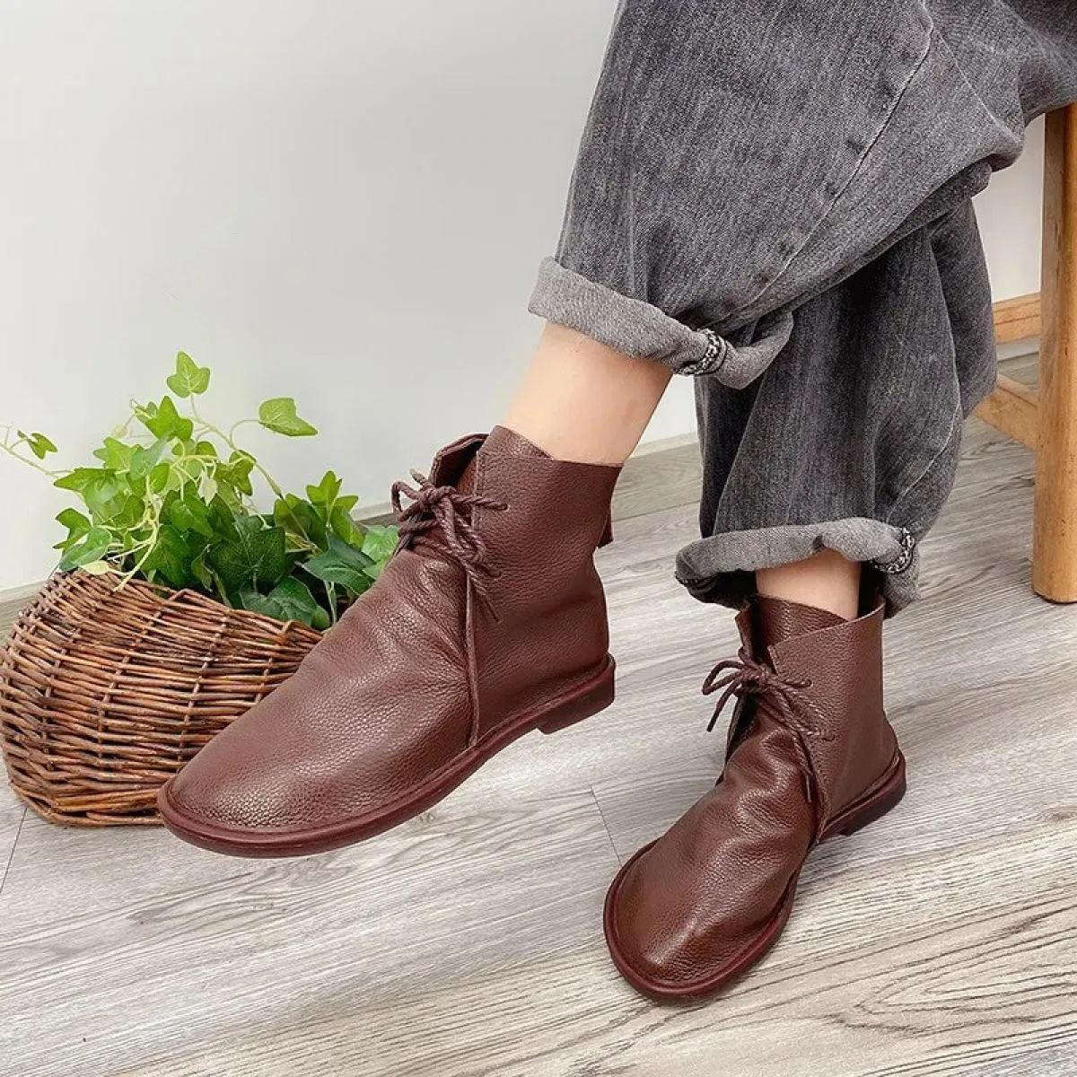 2023 Nuova Primavera E Autunno Scarpe Basse Moda Donna Stivaletti Comodi Scarpe Casual da Donna Versatile Boo da Donna