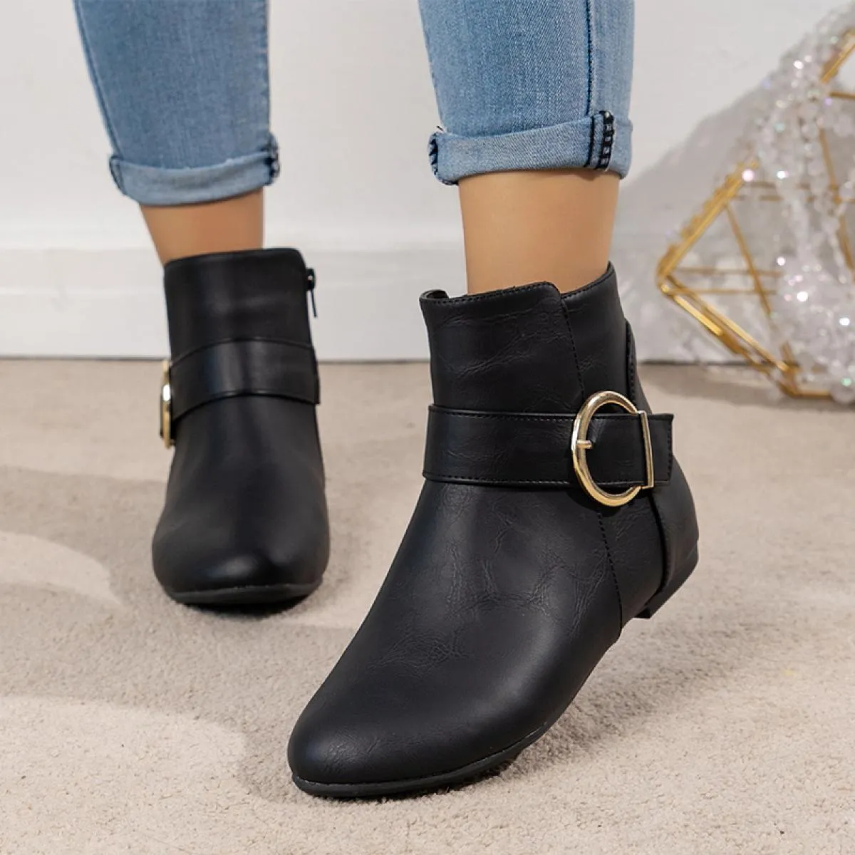 2023 nuova tendenza inverno piattaforma caviglia scarpe invernali da donna appartamenti stivali Chelsea Snow Goth Designer Walki