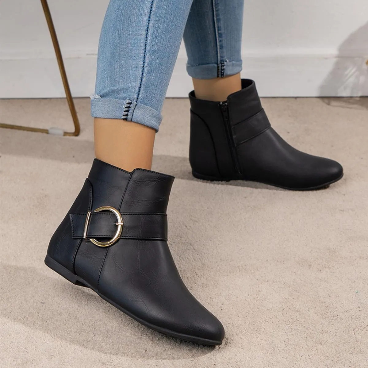 2023 nuova tendenza inverno piattaforma caviglia scarpe invernali da donna appartamenti stivali Chelsea Snow Goth Designer Walki