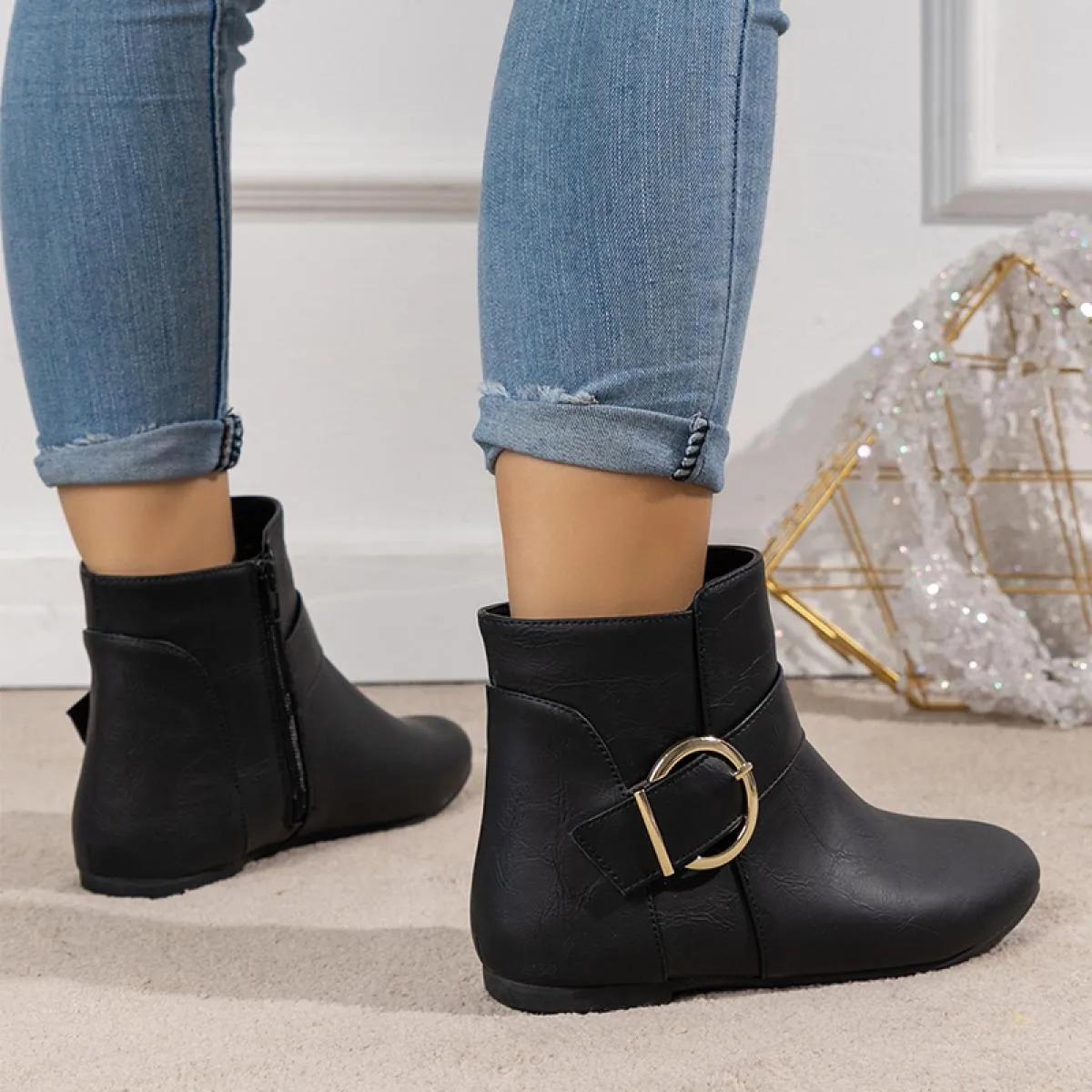 2023 nuova tendenza inverno piattaforma caviglia scarpe invernali da donna appartamenti stivali Chelsea Snow Goth Designer Walki