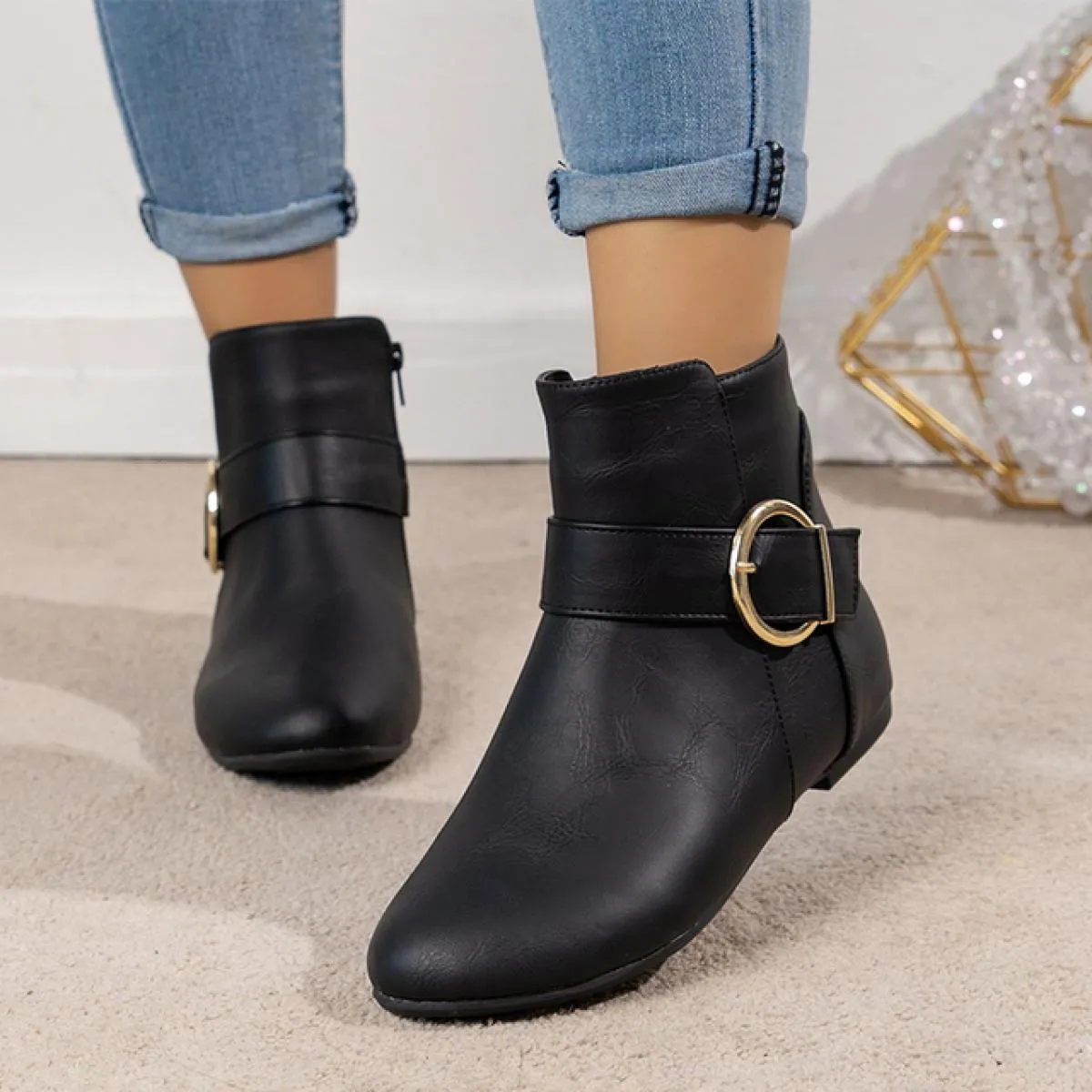2023 nuova tendenza inverno piattaforma caviglia scarpe invernali da donna appartamenti stivali Chelsea Snow Goth Designer Walki