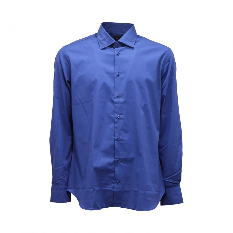 3706AR camicia uomo ALESSANDRO BONI CUSTOM FIT man shirt blue