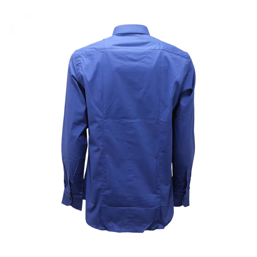 3706AR camicia uomo ALESSANDRO BONI CUSTOM FIT man shirt blue