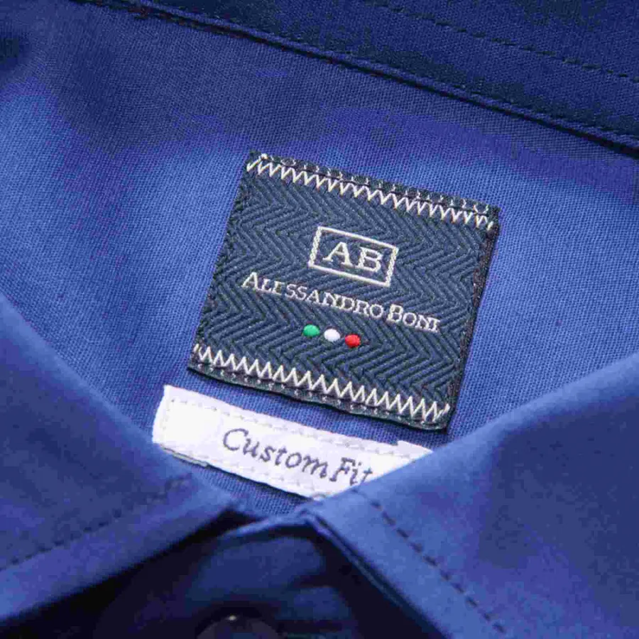 3706AR camicia uomo ALESSANDRO BONI CUSTOM FIT man shirt blue