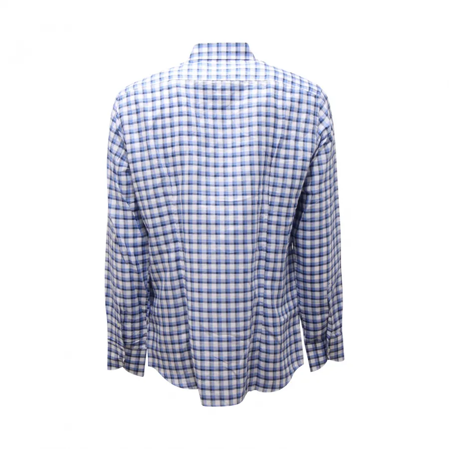 3971AR camicia uomo DEL SIENA man linen/cotton shirt blue