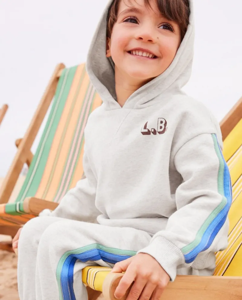 Abito da bambino autunno nuovo vestito maglione da ragazzo a maniche lunghe con cappuccio