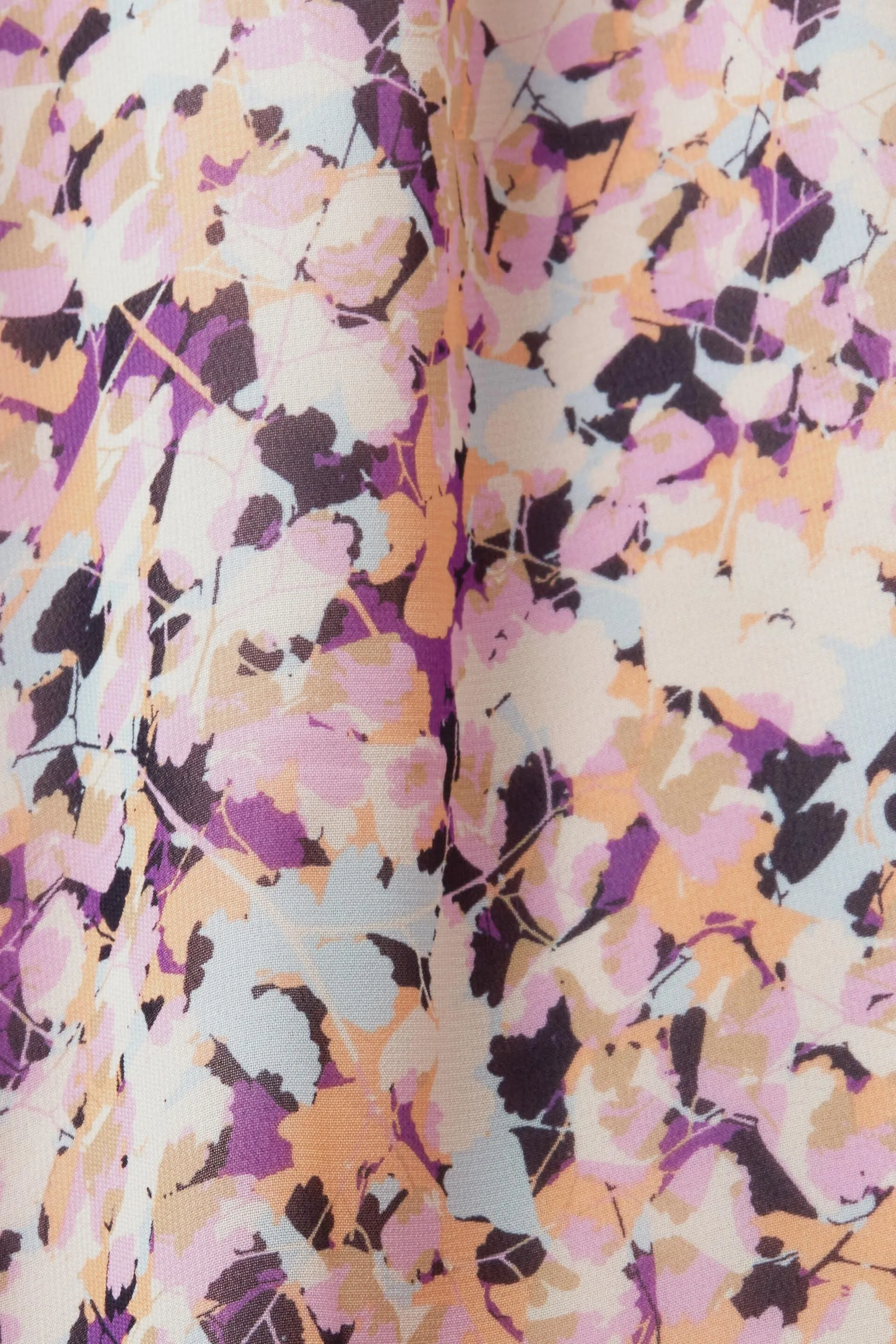 Abito mini in chiffon a fantasia