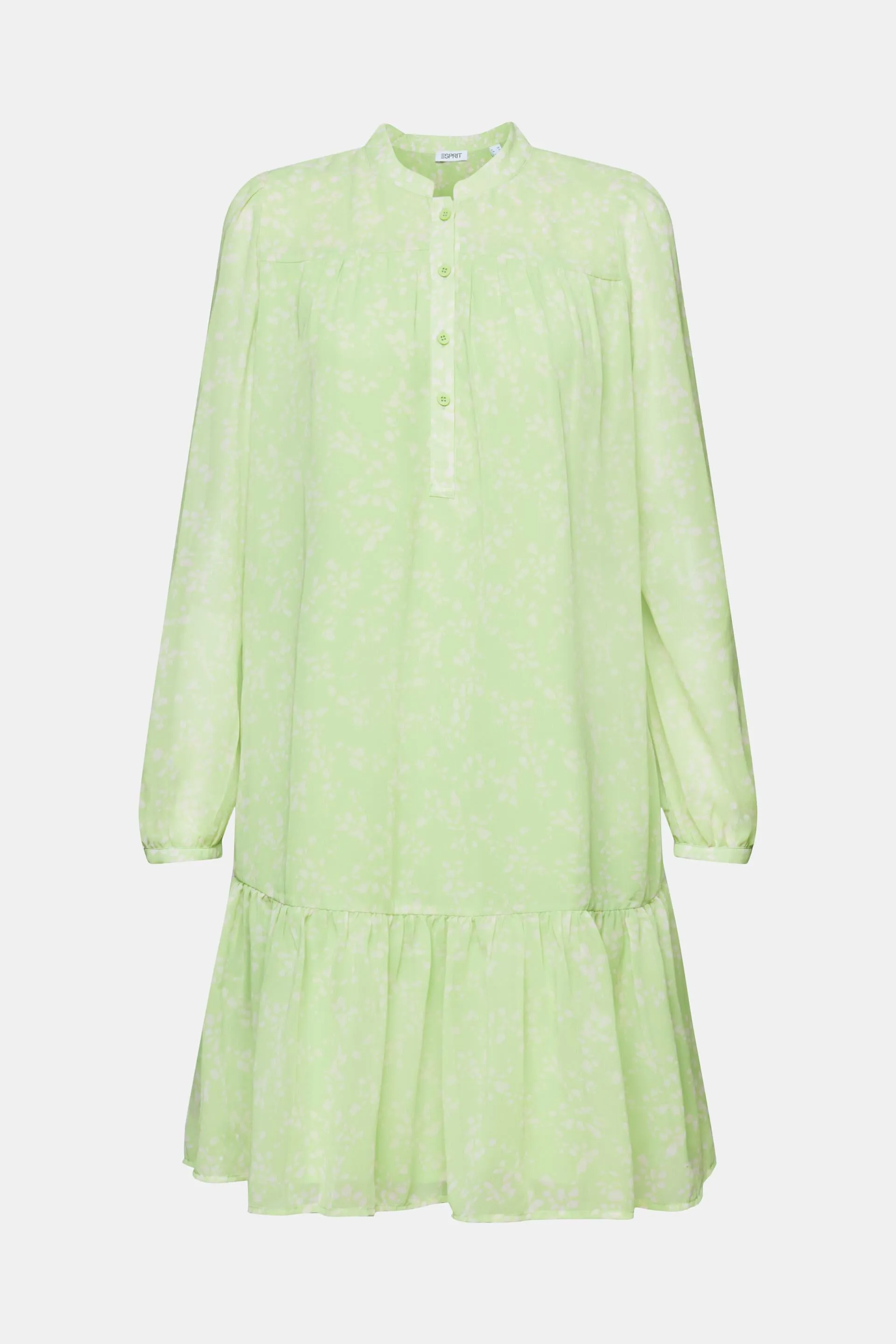 Abito mini in chiffon con stampa