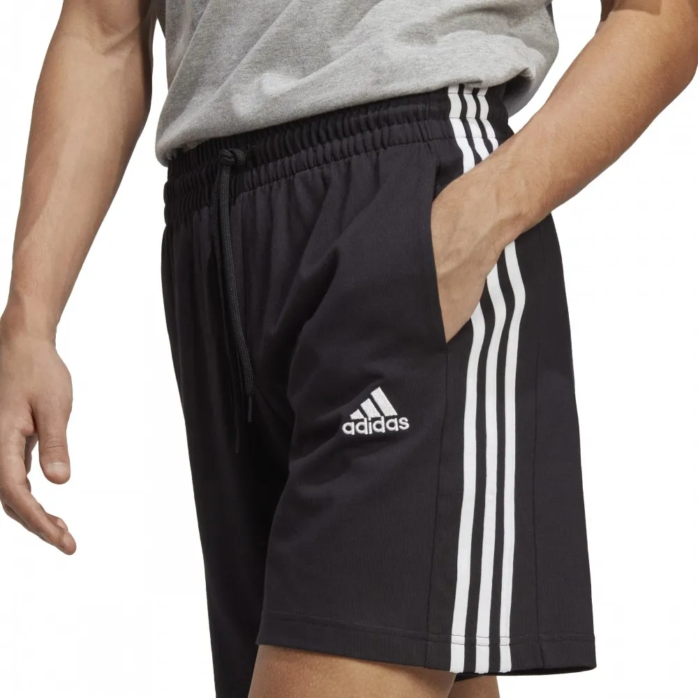 ADIDAS Shorts Sportivi Tristripe Nero Uomo