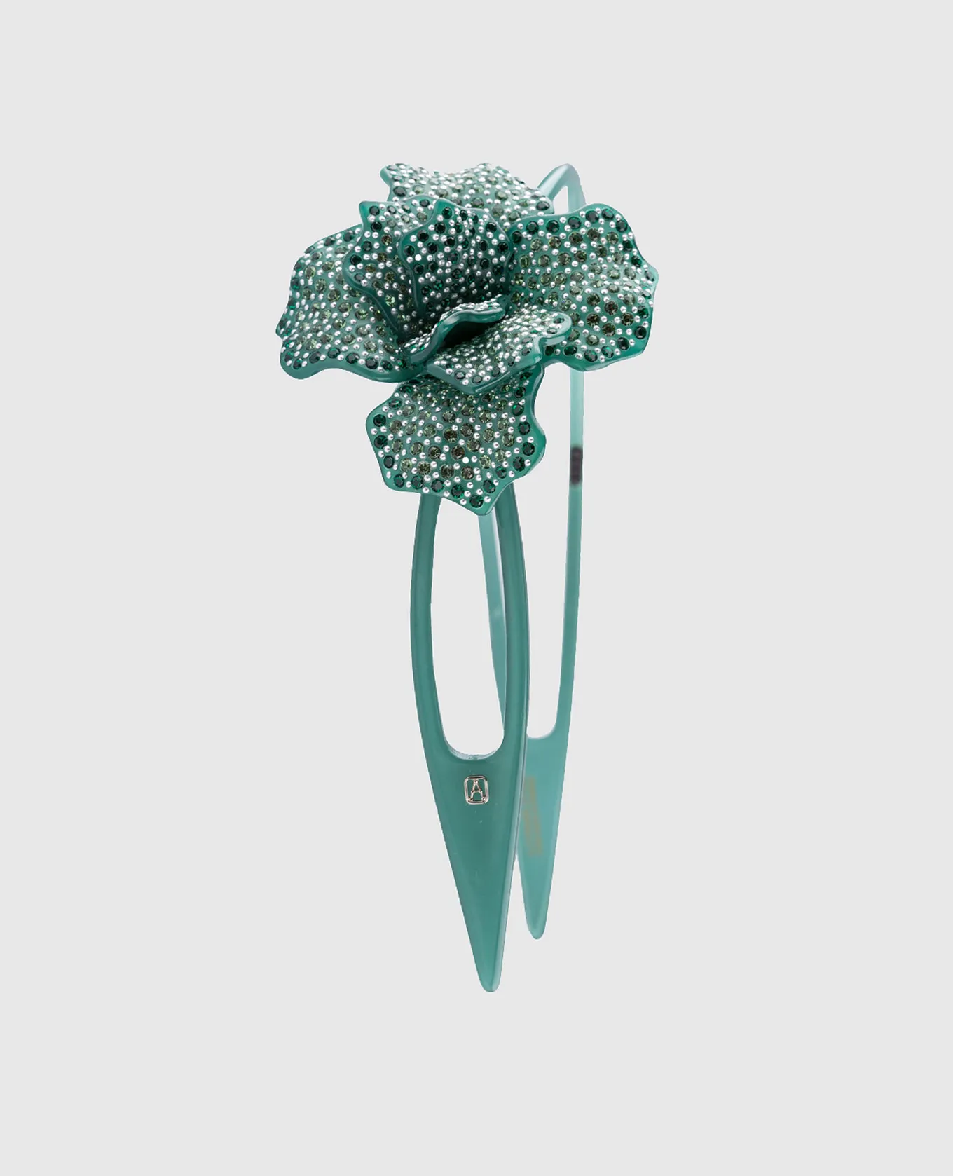 Alexandre De Paris Cerchietto per capelli verde giungla Acapulco AHB1549202