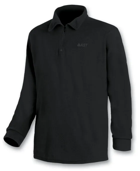 Astrolabio Men's microfleece sweater with half zip AB7S TS25 2F 500 black