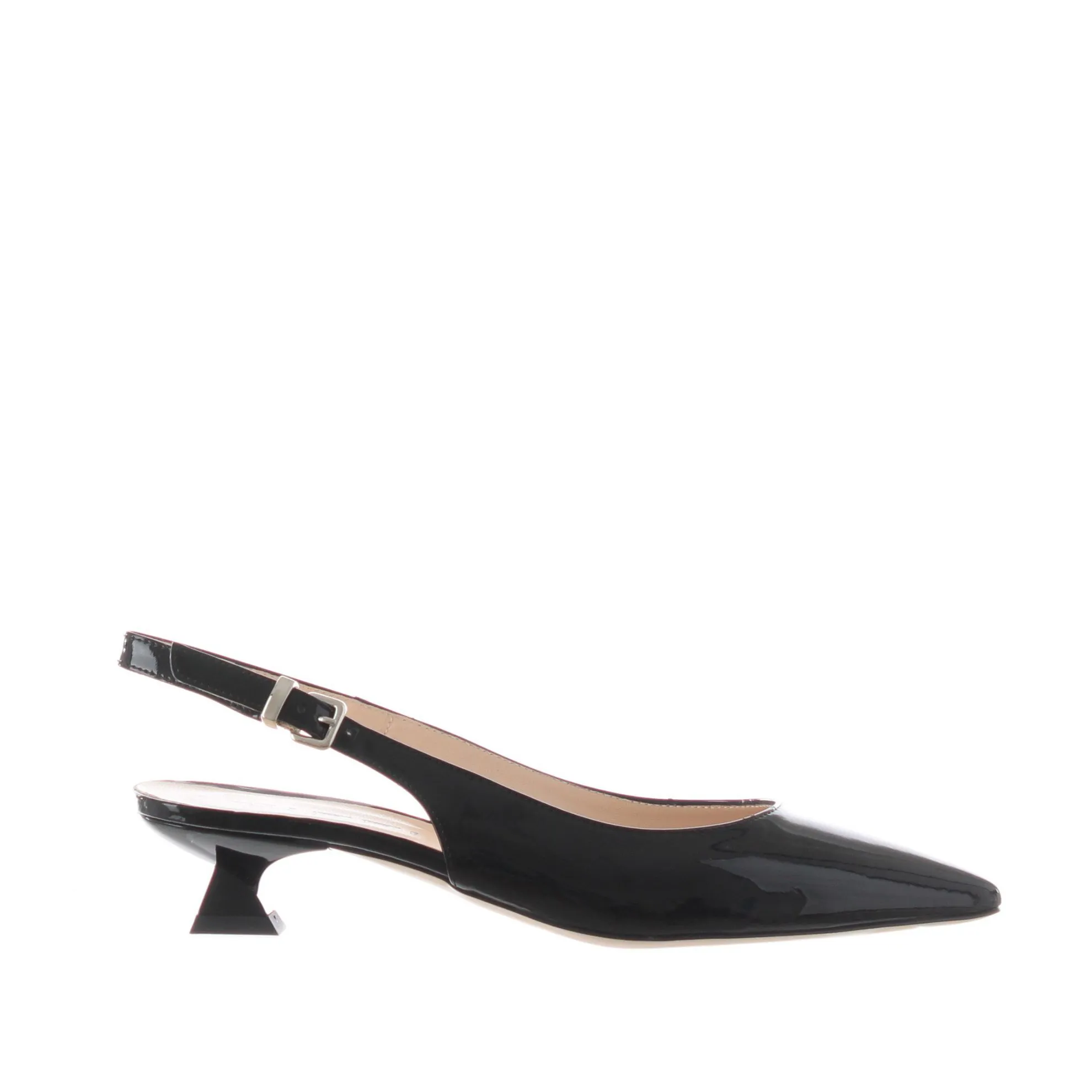 Ballerina slingback in vernice