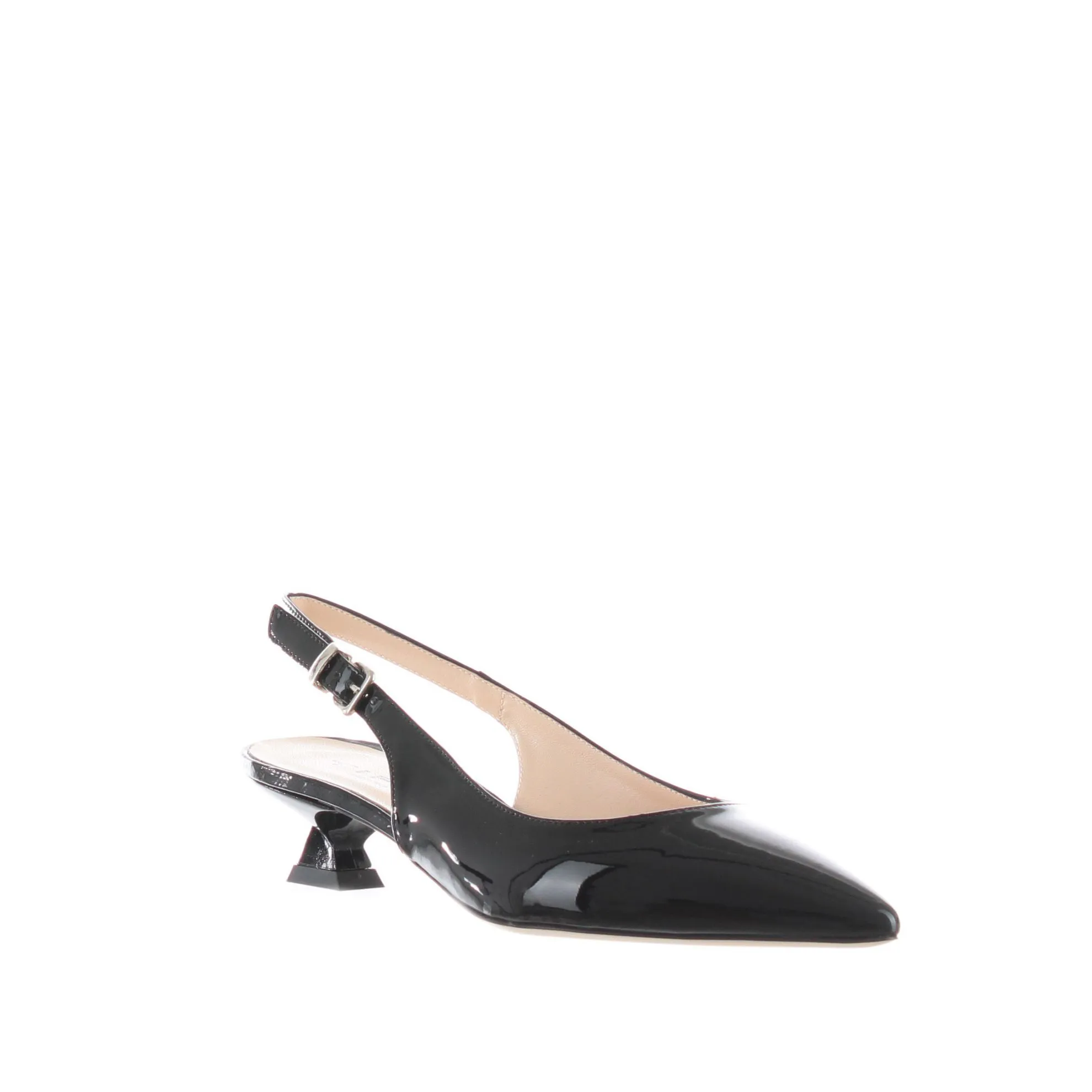 Ballerina slingback in vernice