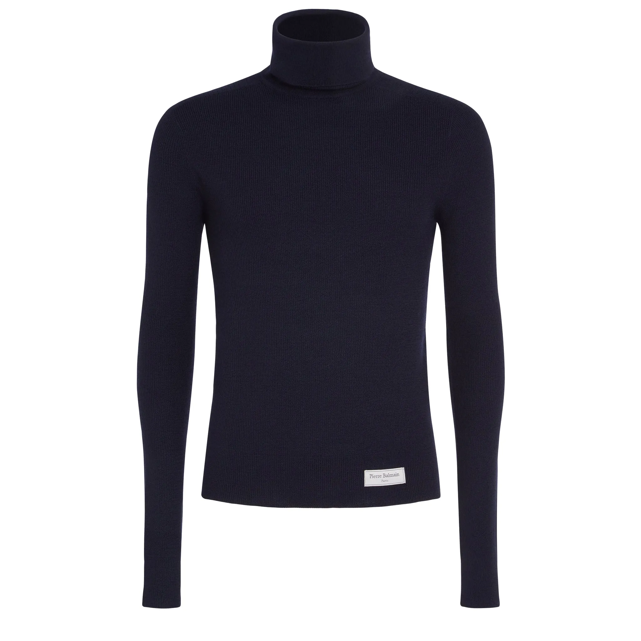 BALMAIN  Maglia in tessuto blu