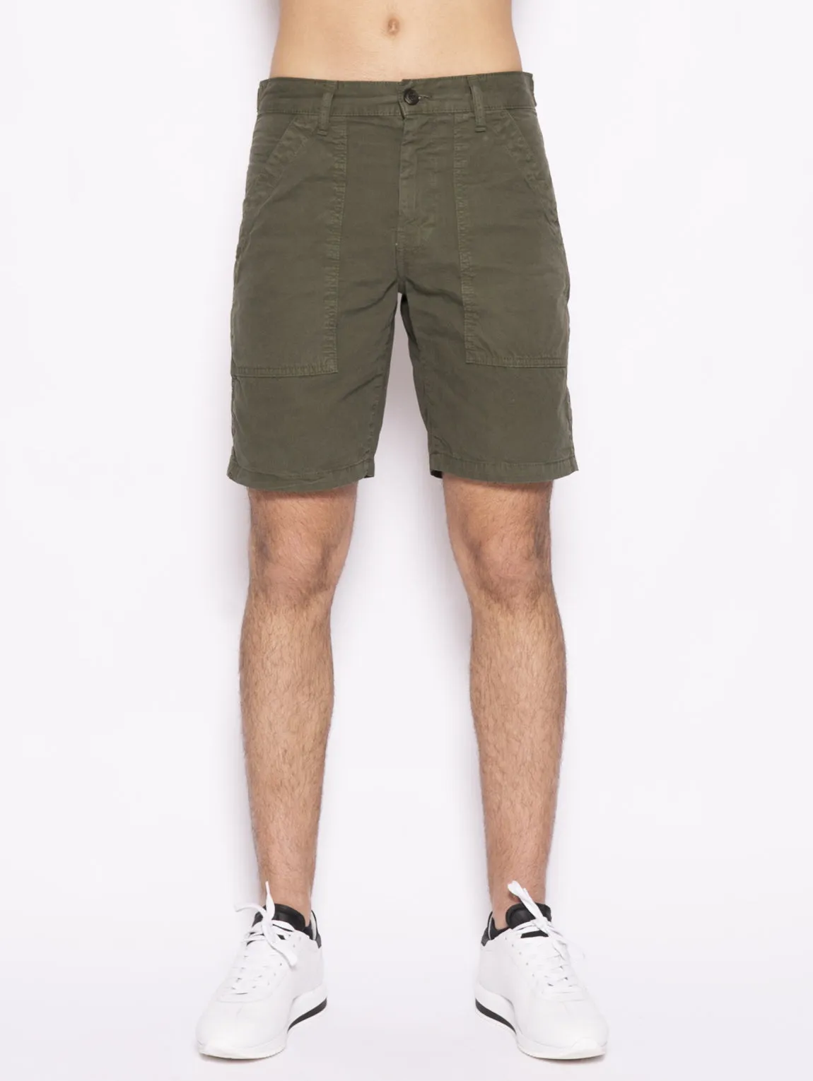 Bermuda in Gabardina di Cotone Verde