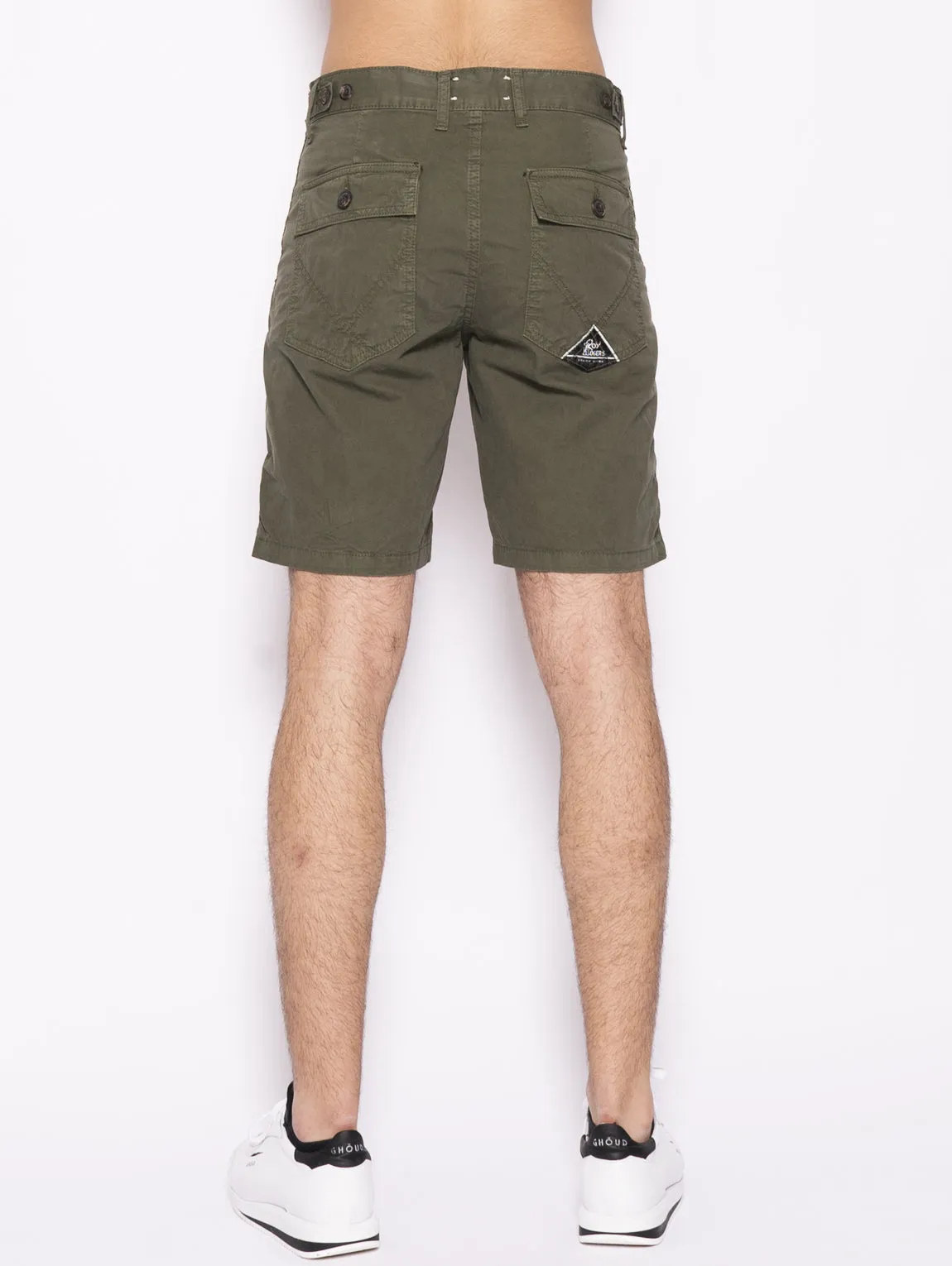Bermuda in Gabardina di Cotone Verde