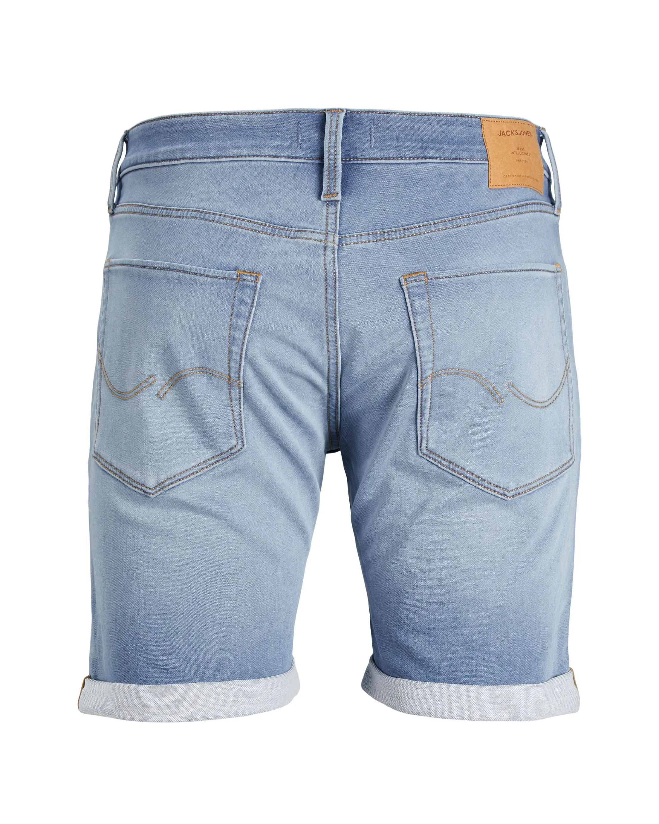 Bermuda jeans in cotone stretch lavaggio chiaro super stone washed