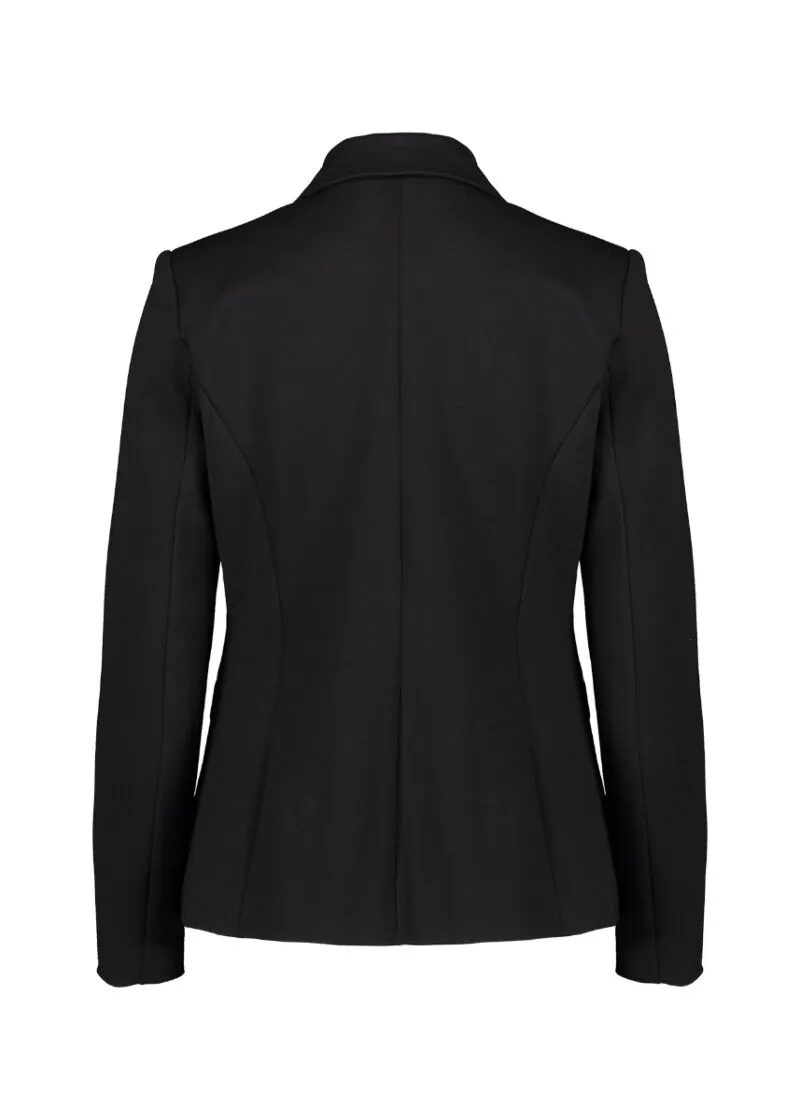 Blazer in misto viscosa nero