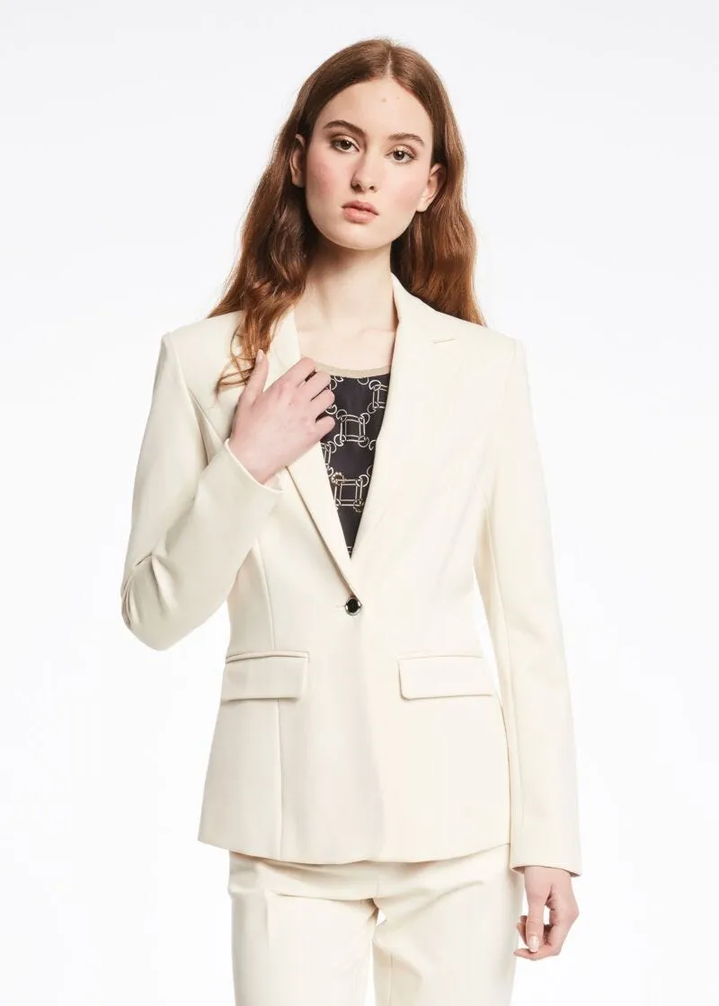 Blazer in misto viscosa