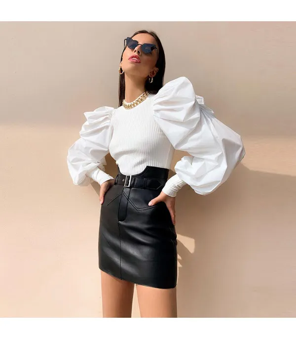 Blusa maniche sbuffo