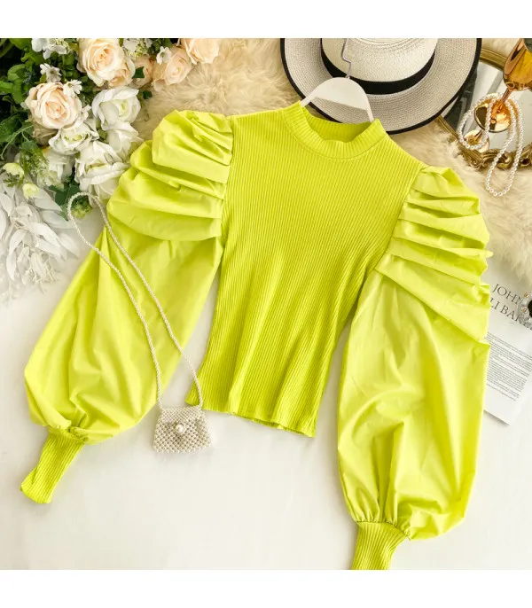 Blusa maniche sbuffo