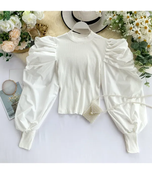 Blusa maniche sbuffo