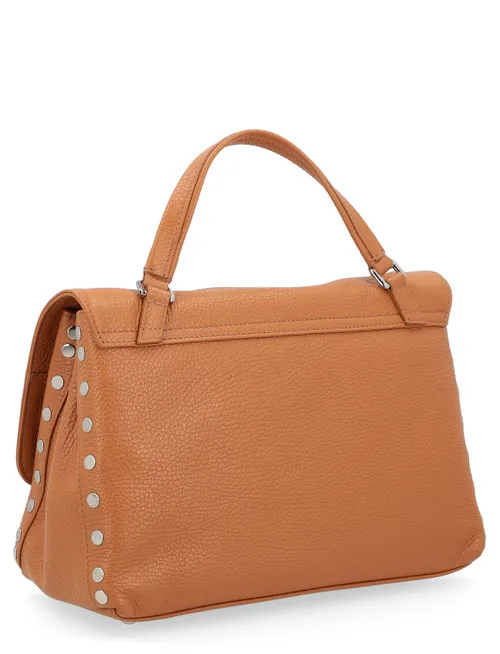 Borsa Zanellato Postina Daily S in pelle color cuoio