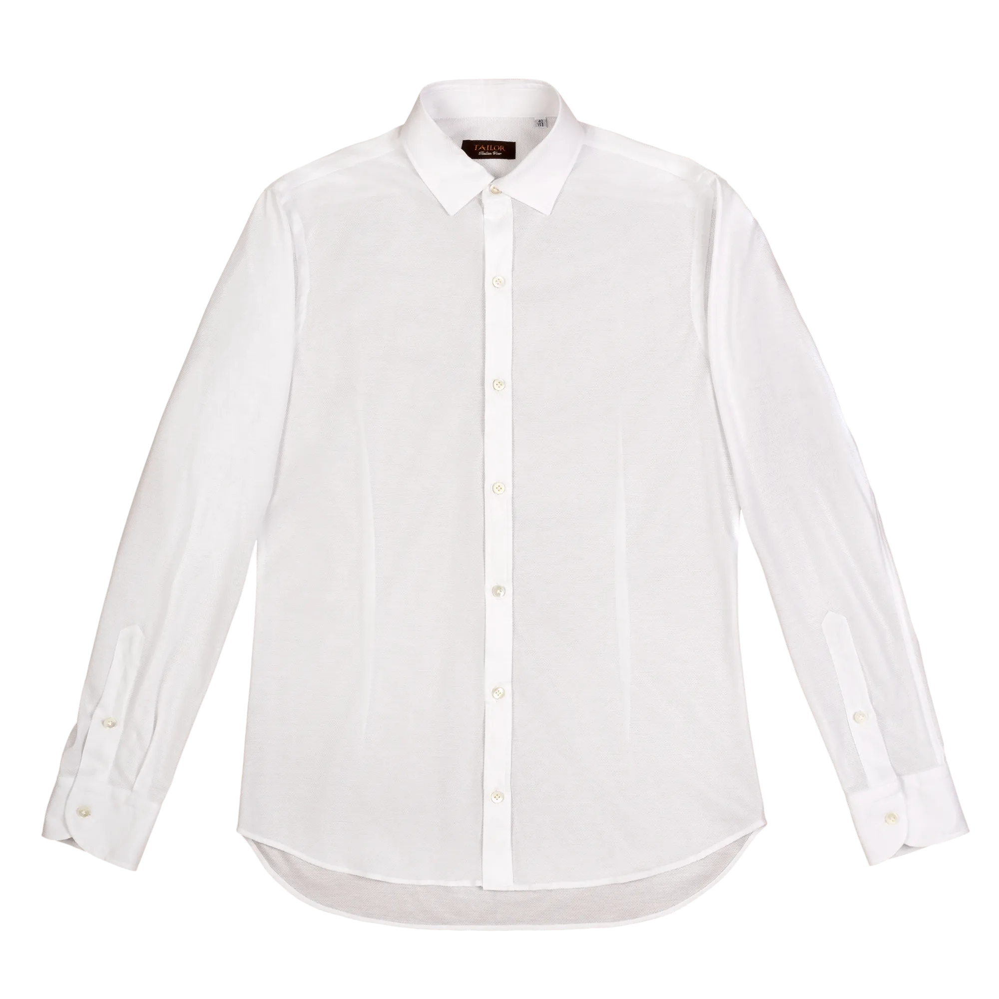 Camicia oxford in maglia di cotone bianco