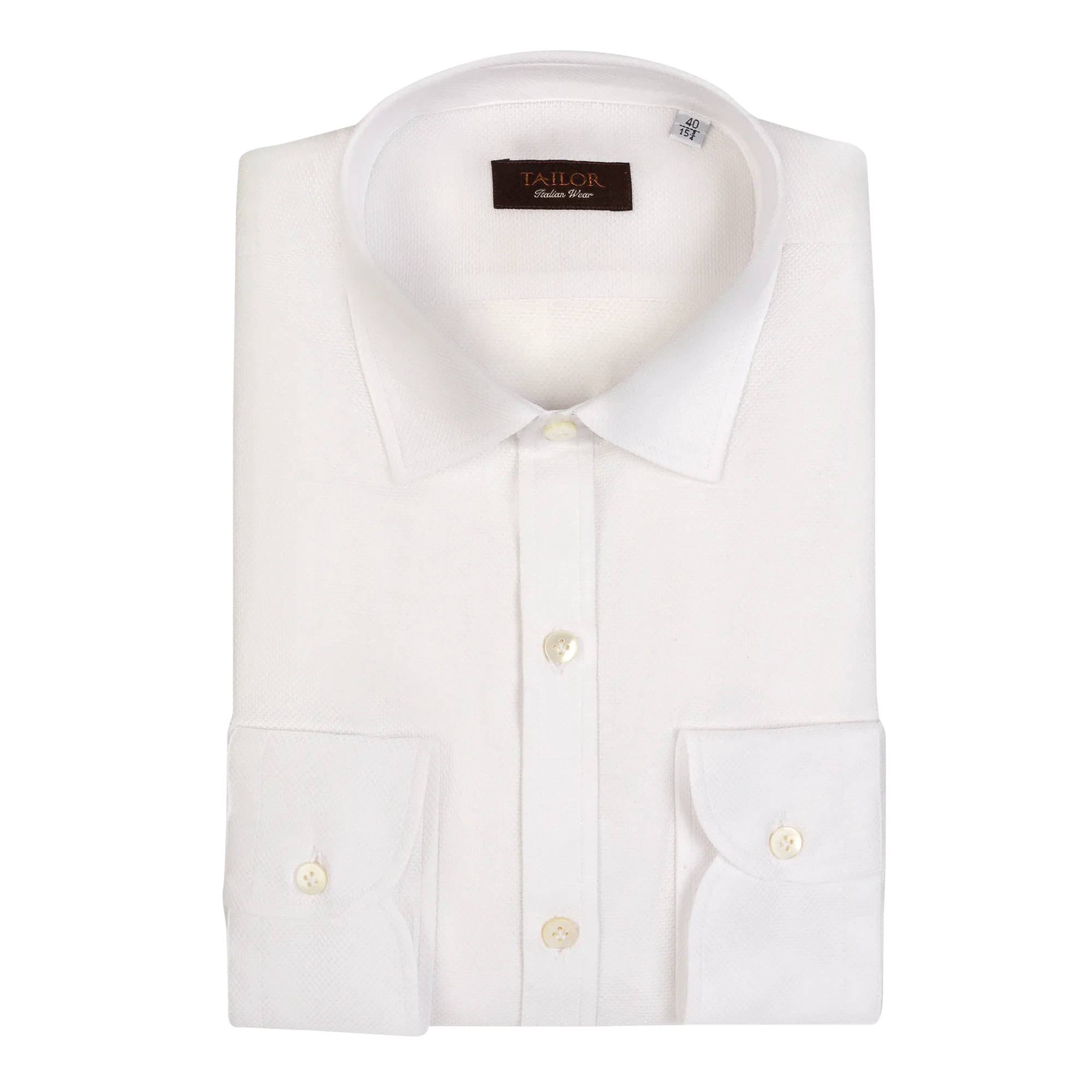 Camicia oxford in maglia di cotone bianco