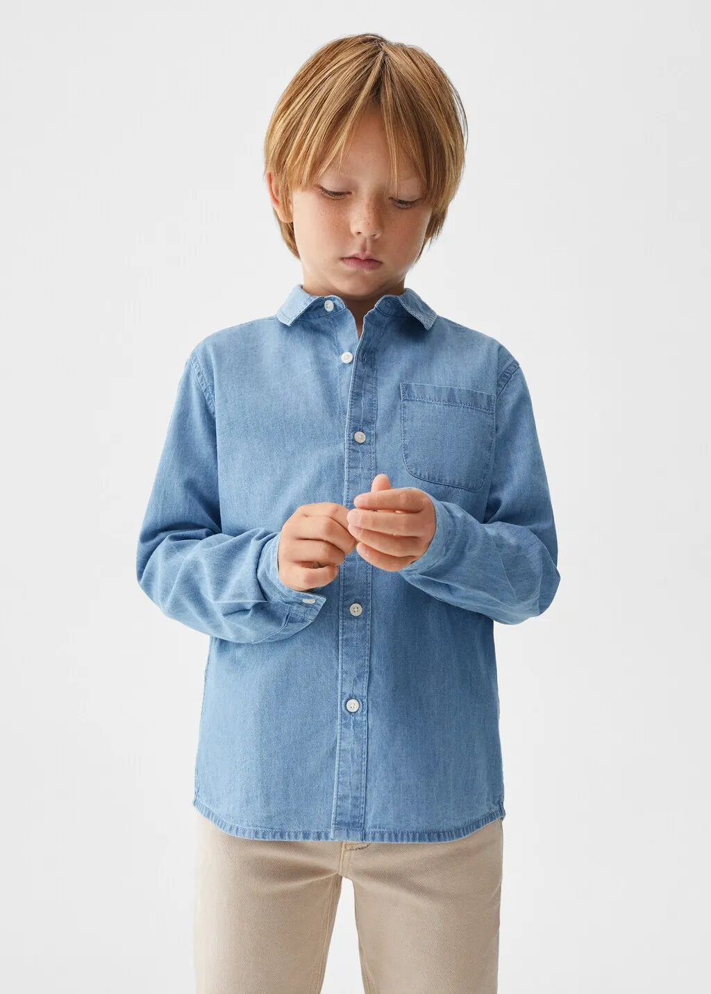 Camicia regular-fit denim