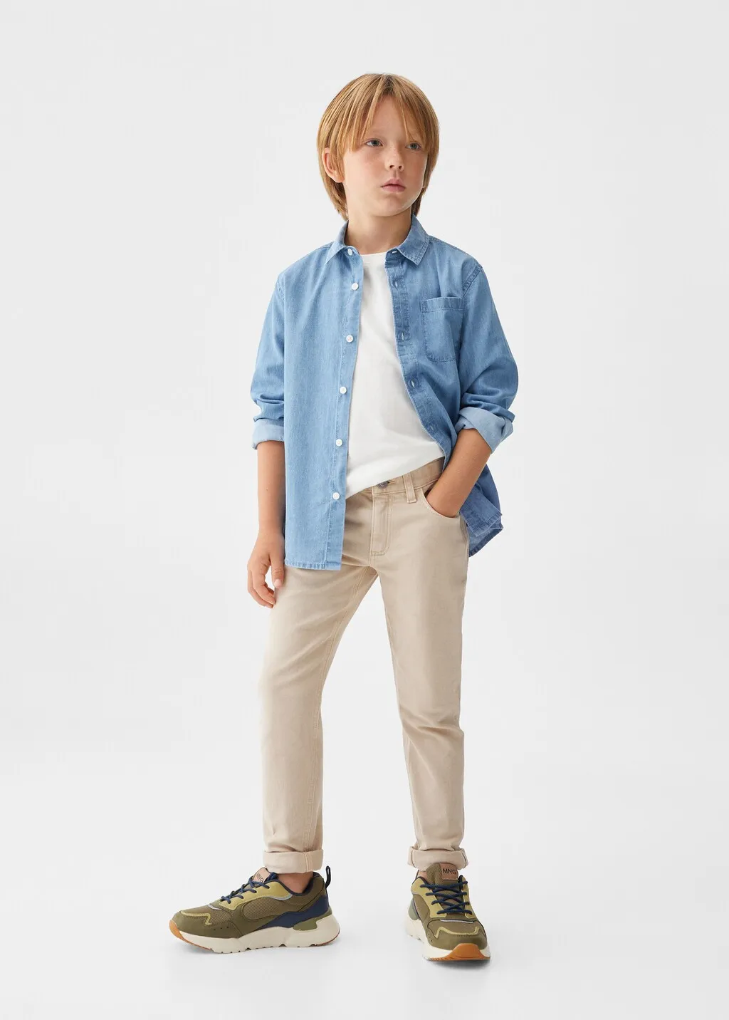 Camicia regular-fit denim