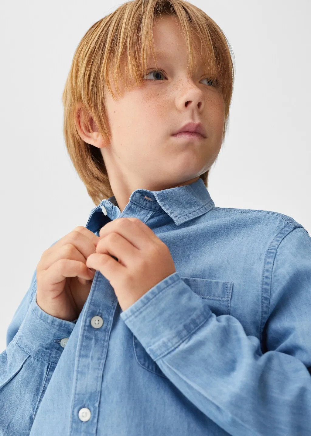 Camicia regular-fit denim