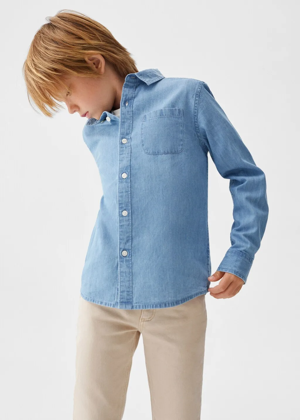 Camicia regular-fit denim