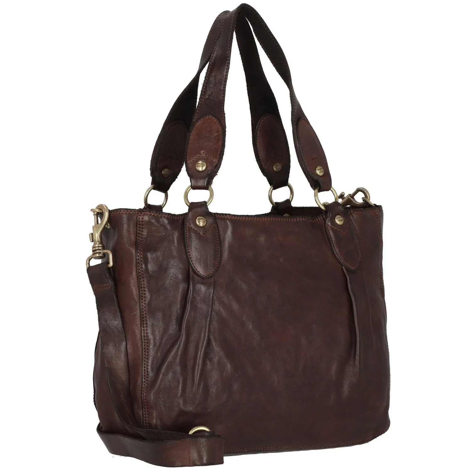 Campomaggi Borsa shopper in pelle 28 cm