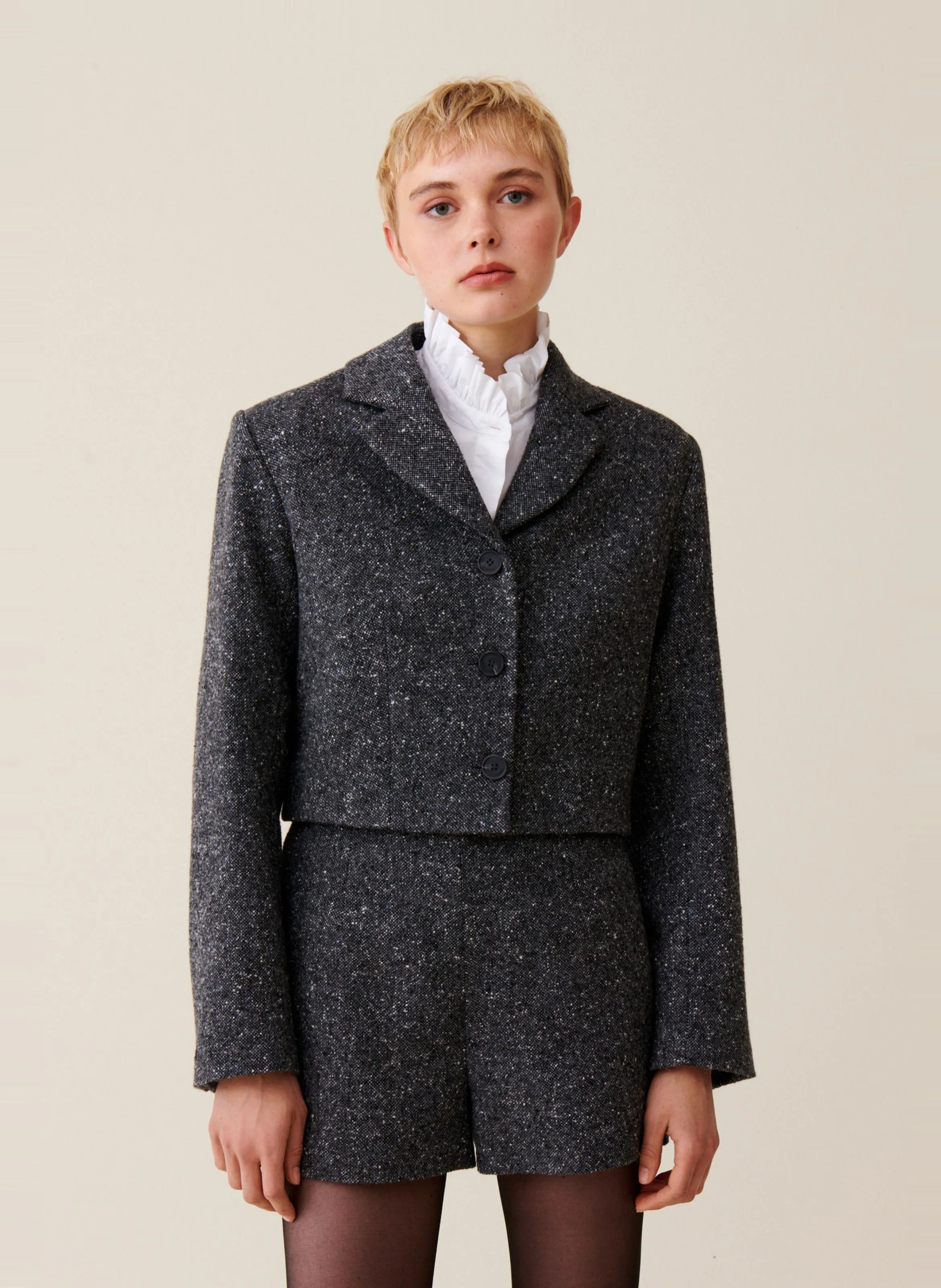  CLAUDIE PIERLOT   Giacca tailleur corta | Grigio