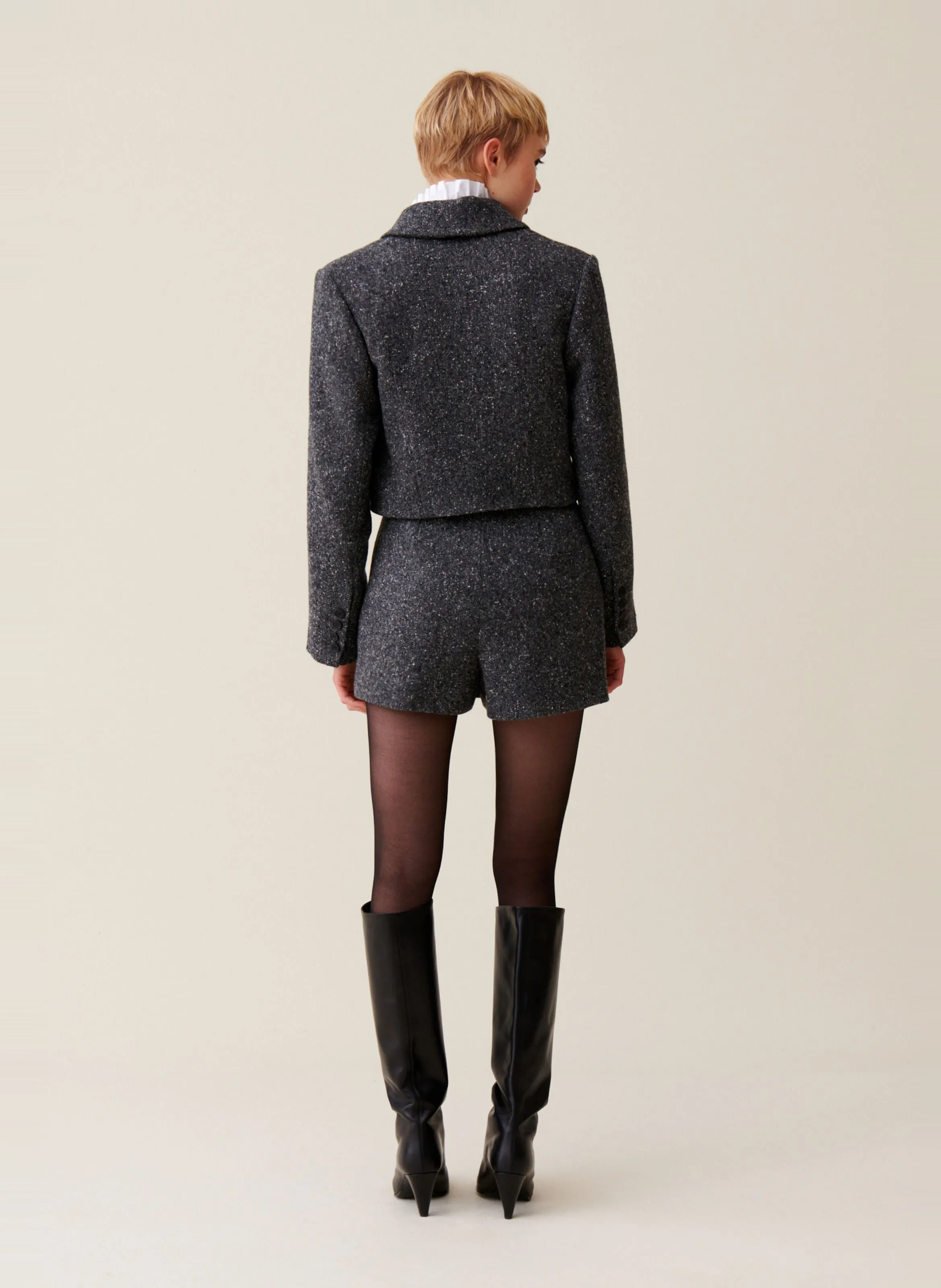  CLAUDIE PIERLOT   Giacca tailleur corta | Grigio