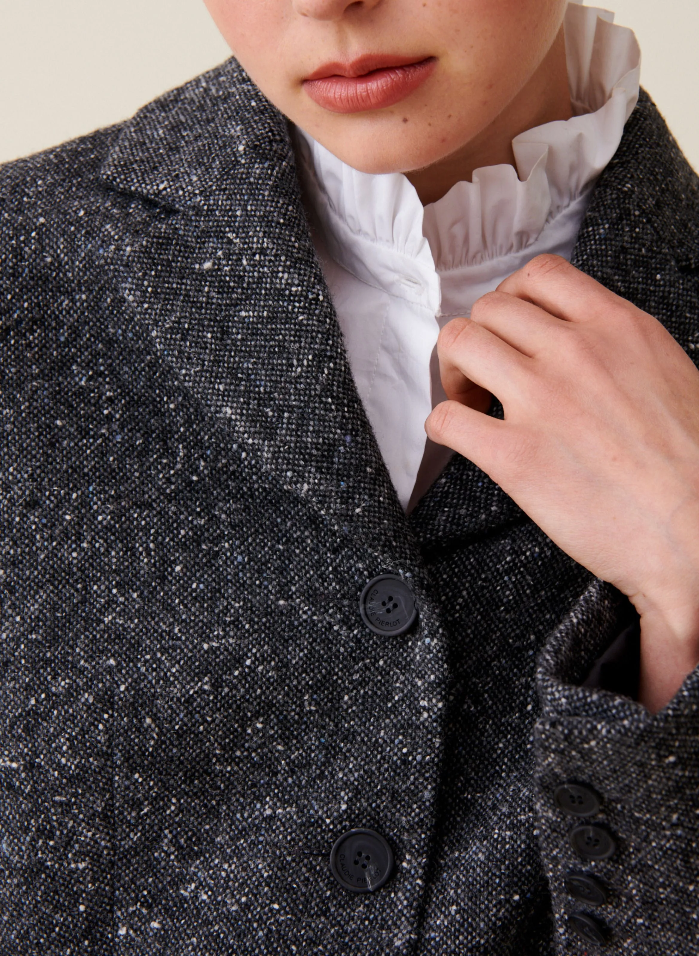  CLAUDIE PIERLOT   Giacca tailleur corta | Grigio
