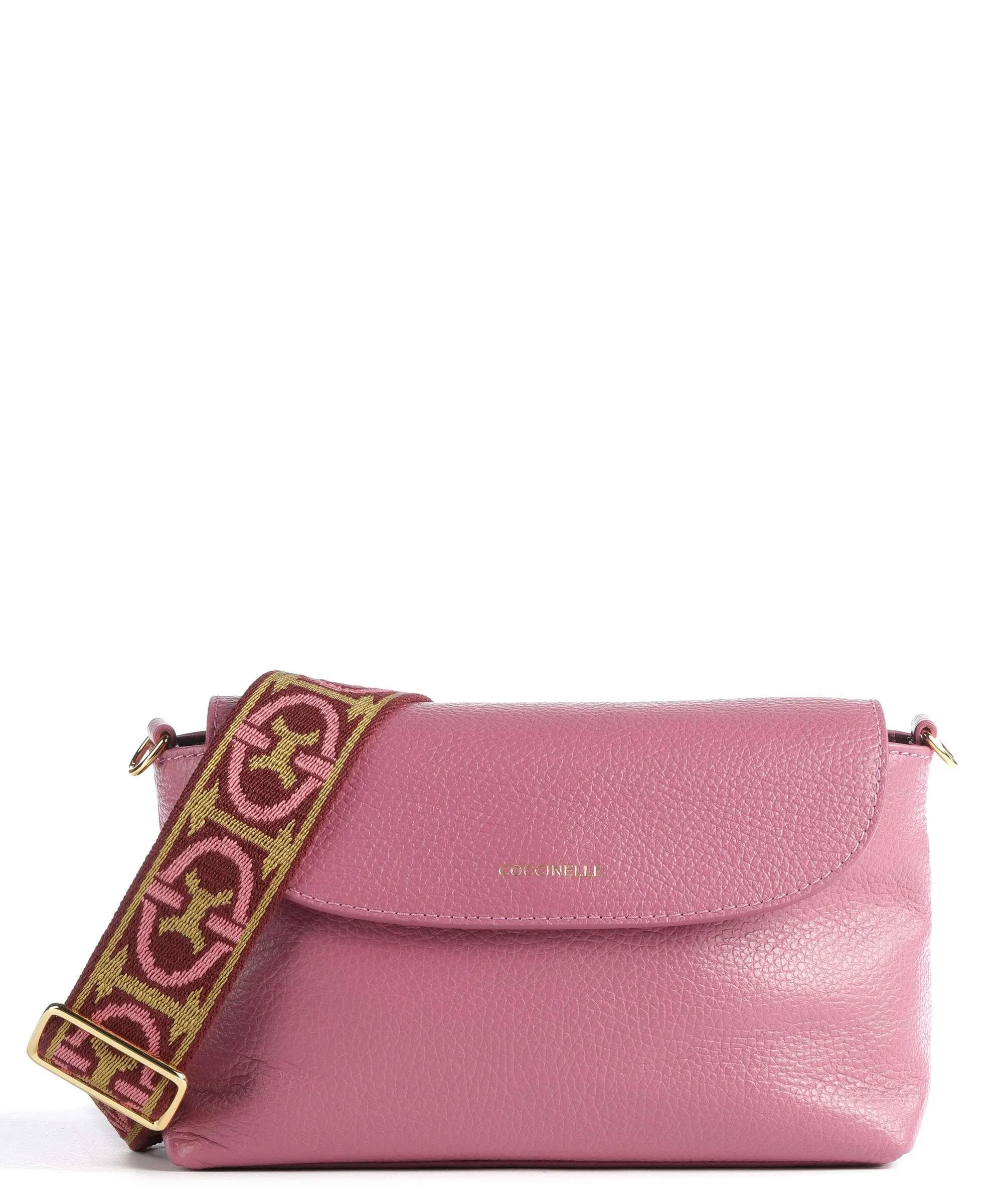 Coccinelle Ban Borsa a tracolla pelle di vacchetta grana pink  