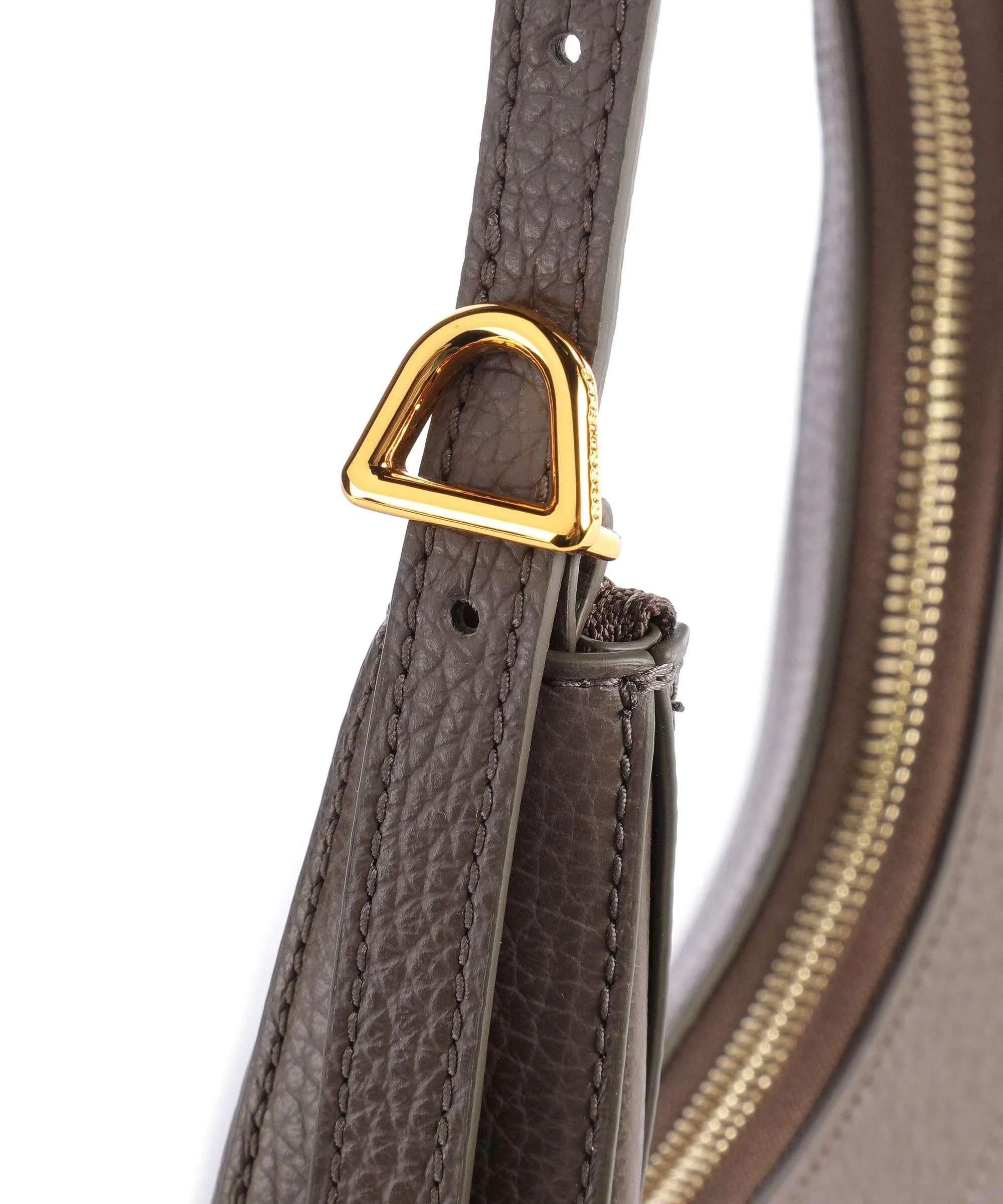  Coccinelle Whisper Borsa a spalla pelle di vacchetta grana marrone scuro  