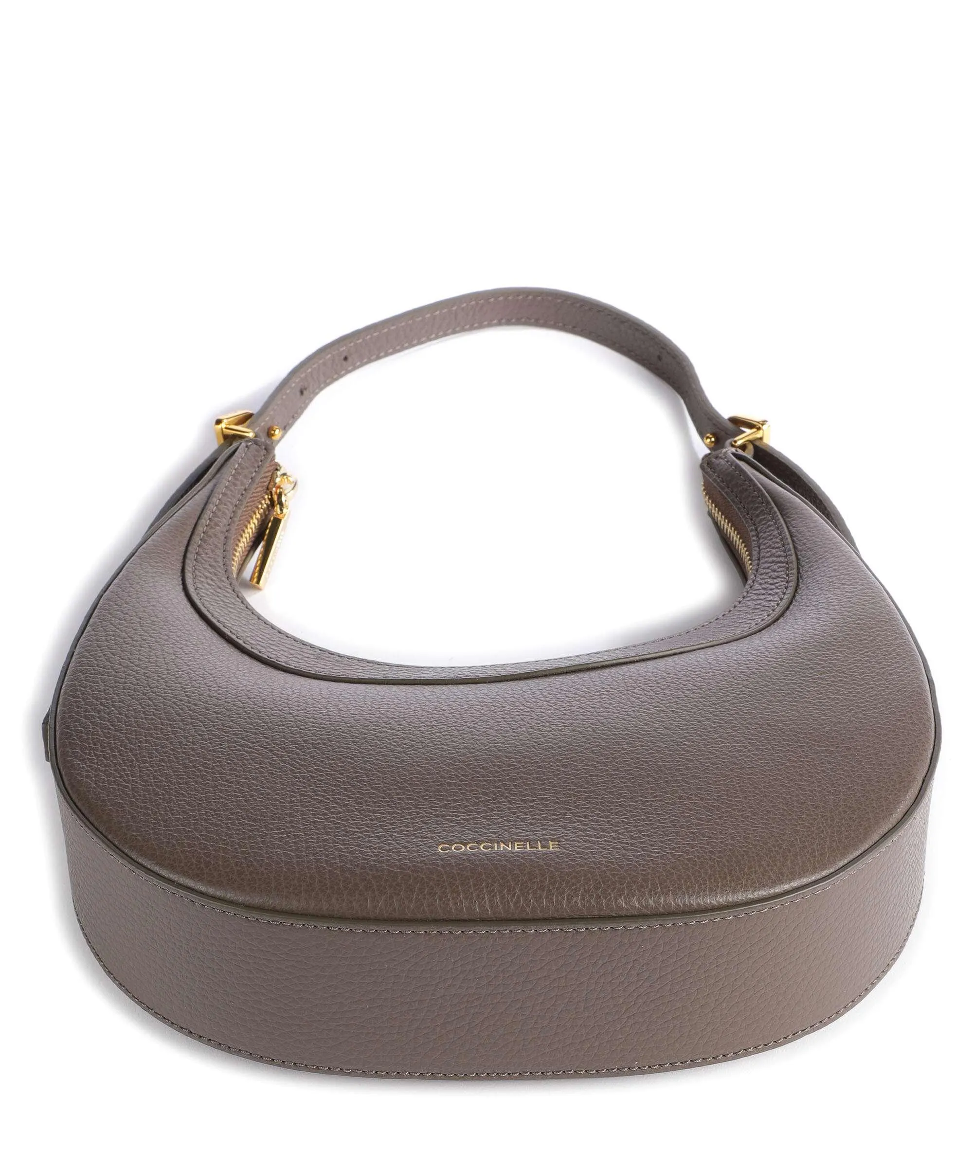  Coccinelle Whisper Borsa a spalla pelle di vacchetta grana marrone scuro  