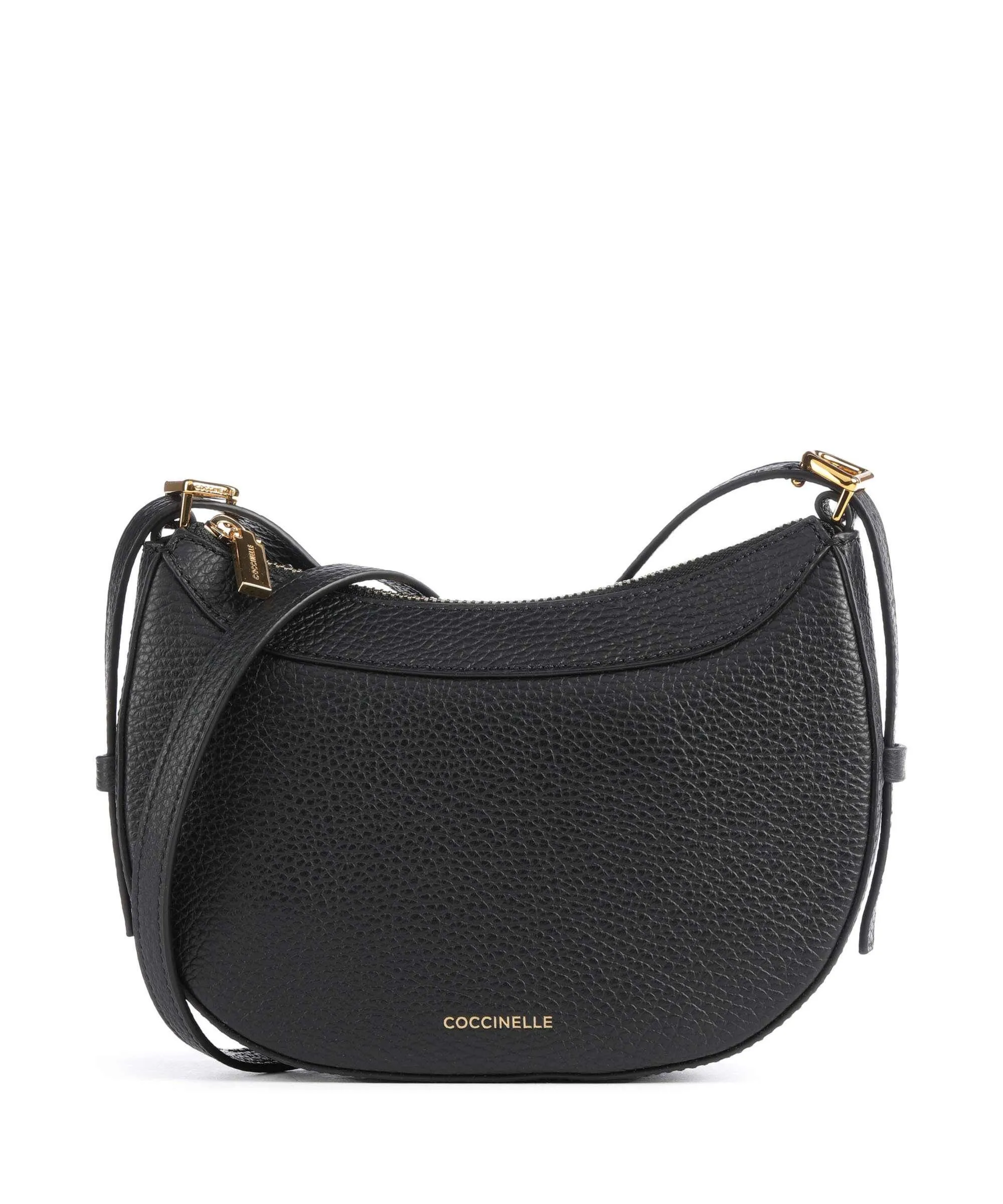  Coccinelle Whisper Borsa a tracolla pelle di vacchetta grana nero  