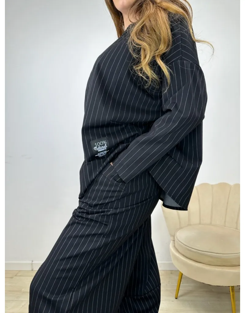 COMPLETO TUTA NATY GESSATO NERO