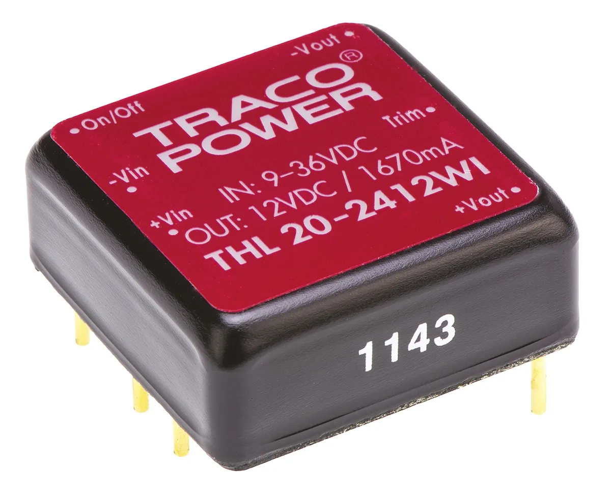 Convertitore c.c.-c.c. 40W, Vin 9 → 18 V c.c., Vout 12V cc, 1.5kV cc