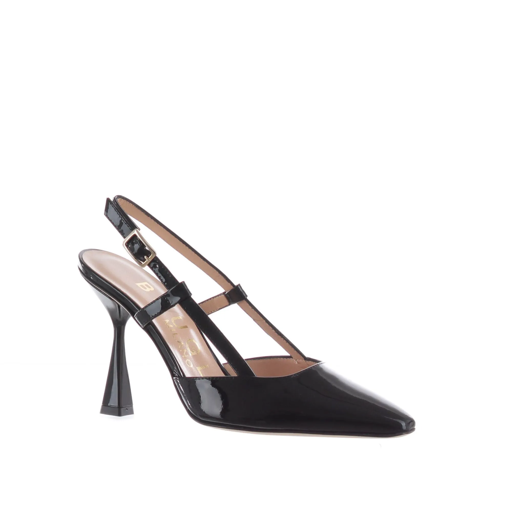 Décolleté slingback in vernice