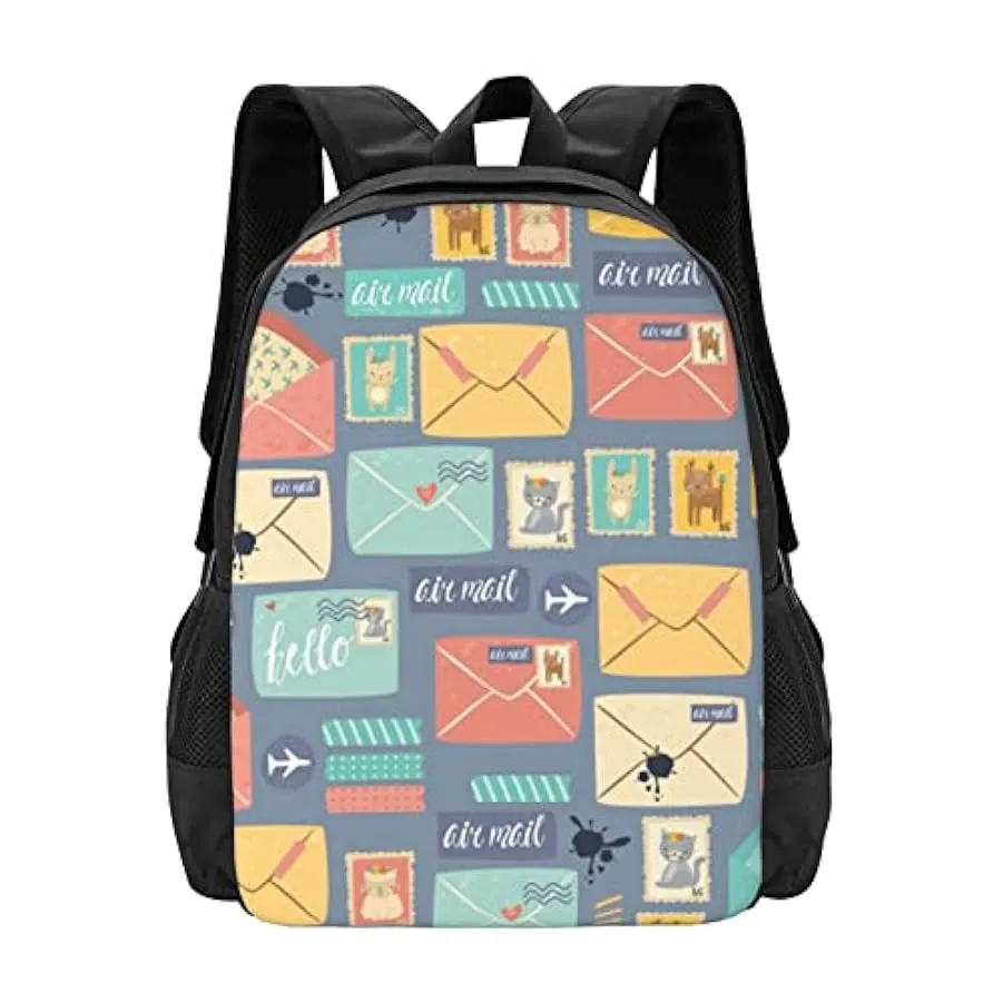 Djnni Cancelleria postale Semplice Grande Capacità Zaino Business Computer Zaino Escursionismo Borsa da Lavoro Unisex Moda 15780