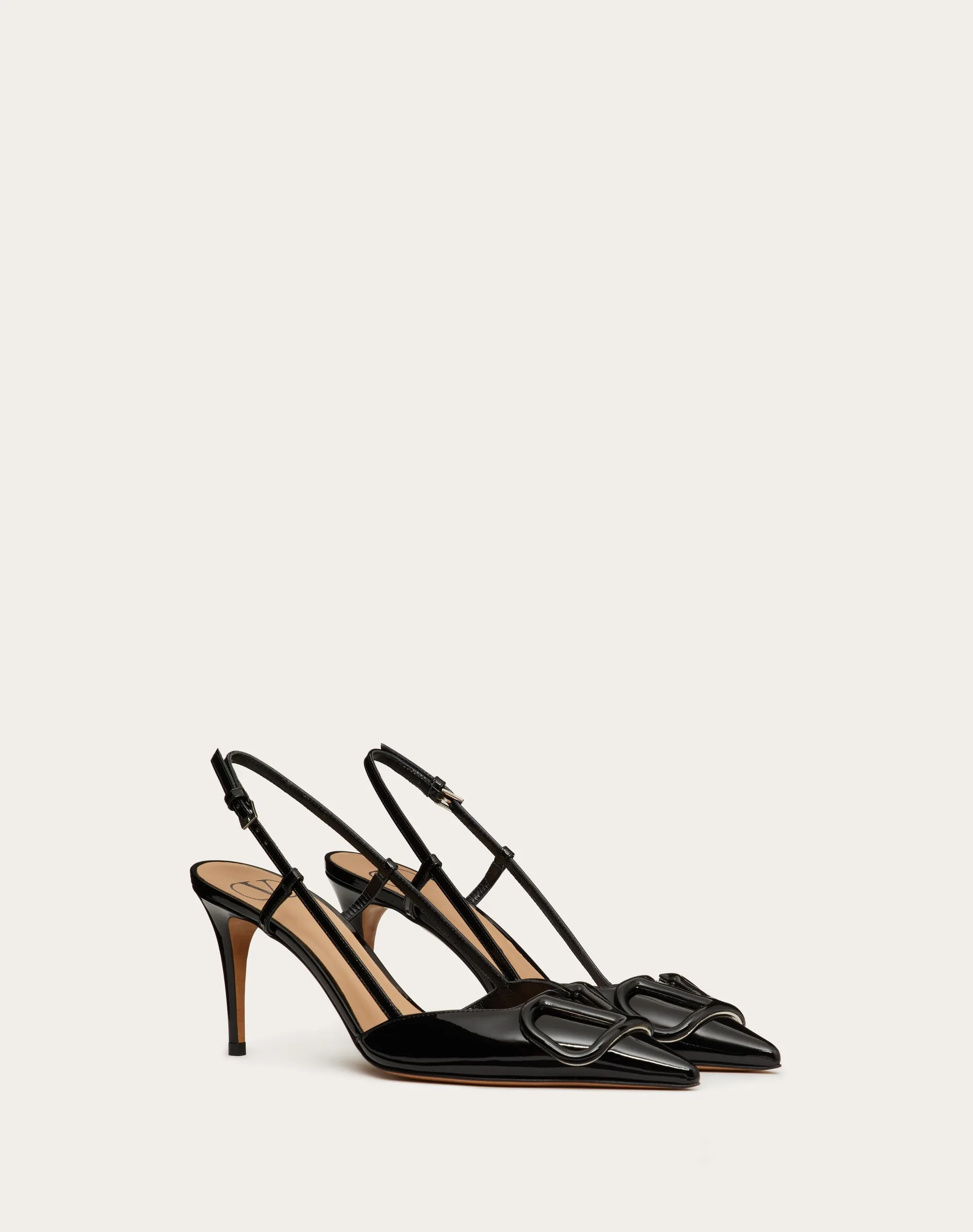 DÉCOLLETÉ SLINGBACK VLOGO SIGNATURE IN VERNICE 80MM