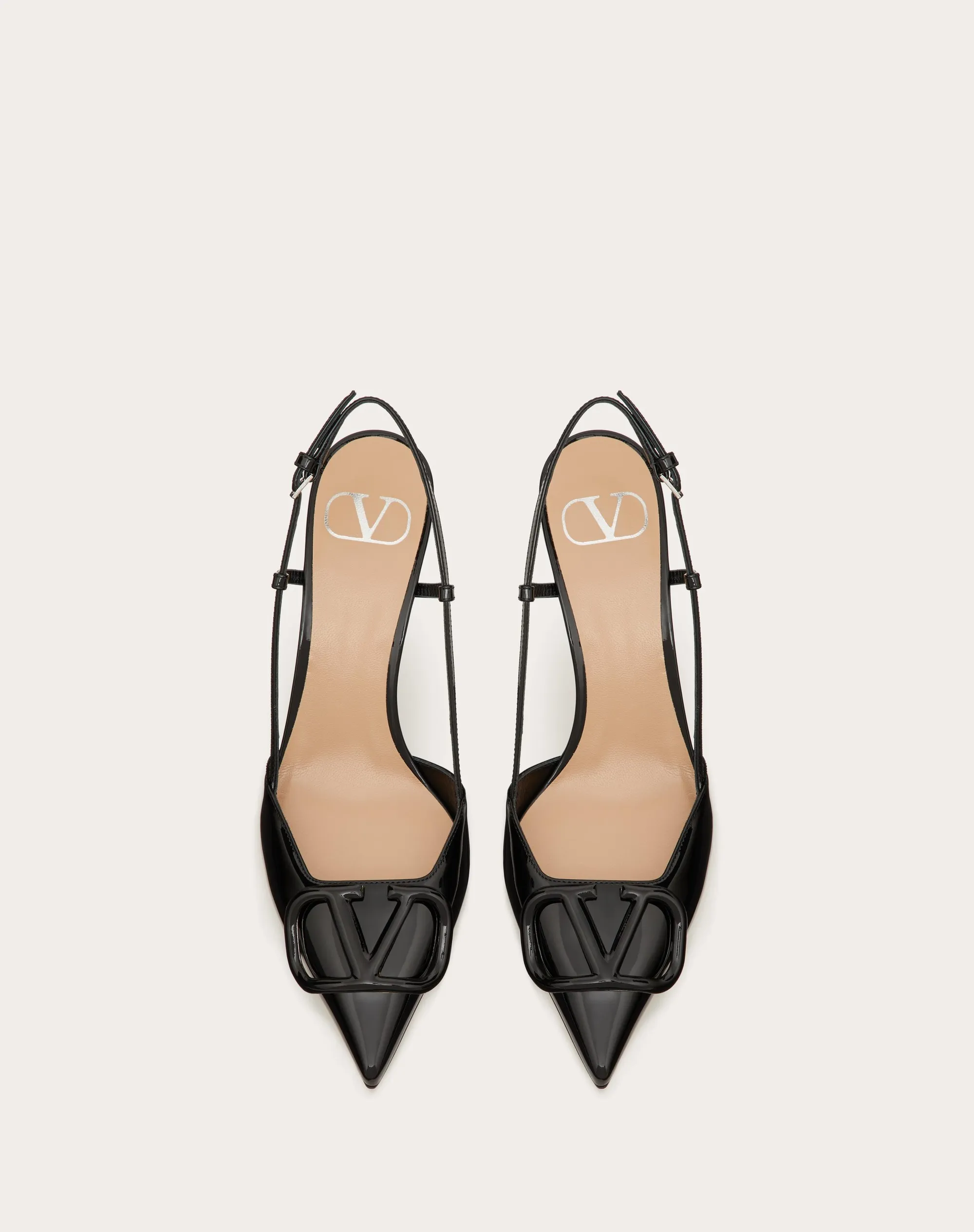 DÉCOLLETÉ SLINGBACK VLOGO SIGNATURE IN VERNICE 80MM