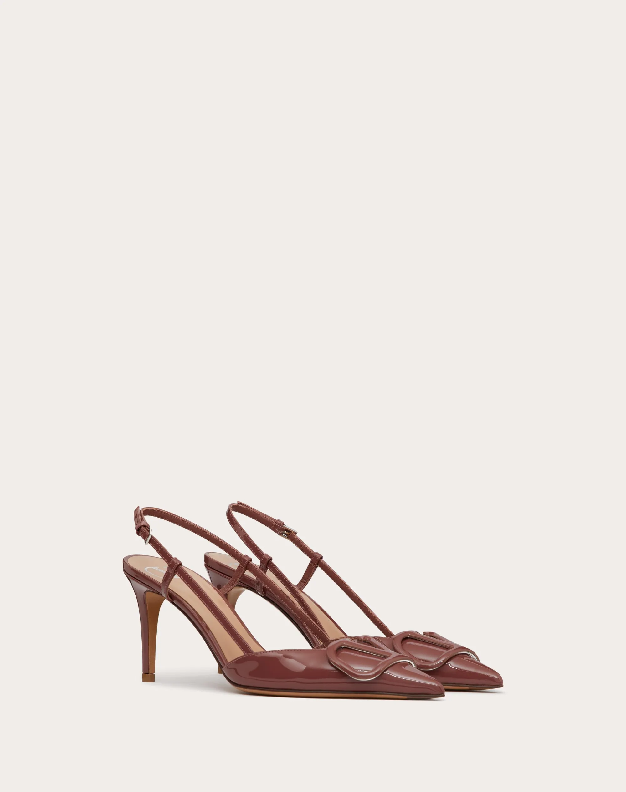 DÉCOLLETÉ SLINGBACK VLOGO SIGNATURE IN VERNICE 80MM