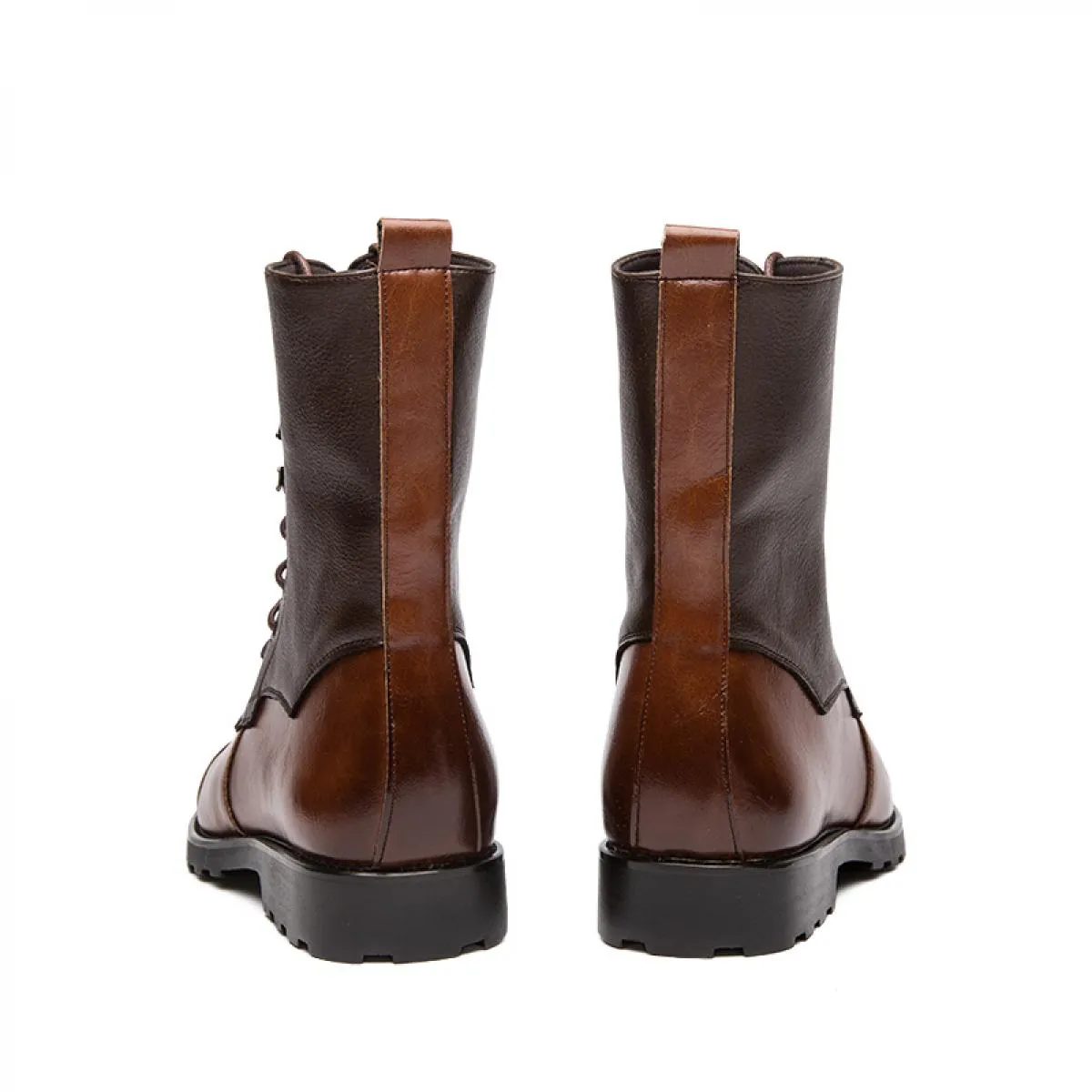 Emosewa Fashion Design Genuino Stivaletti da uomo in vera pelle Stringati Scarpe belle da uomo Stivali basic, migliore qualità,