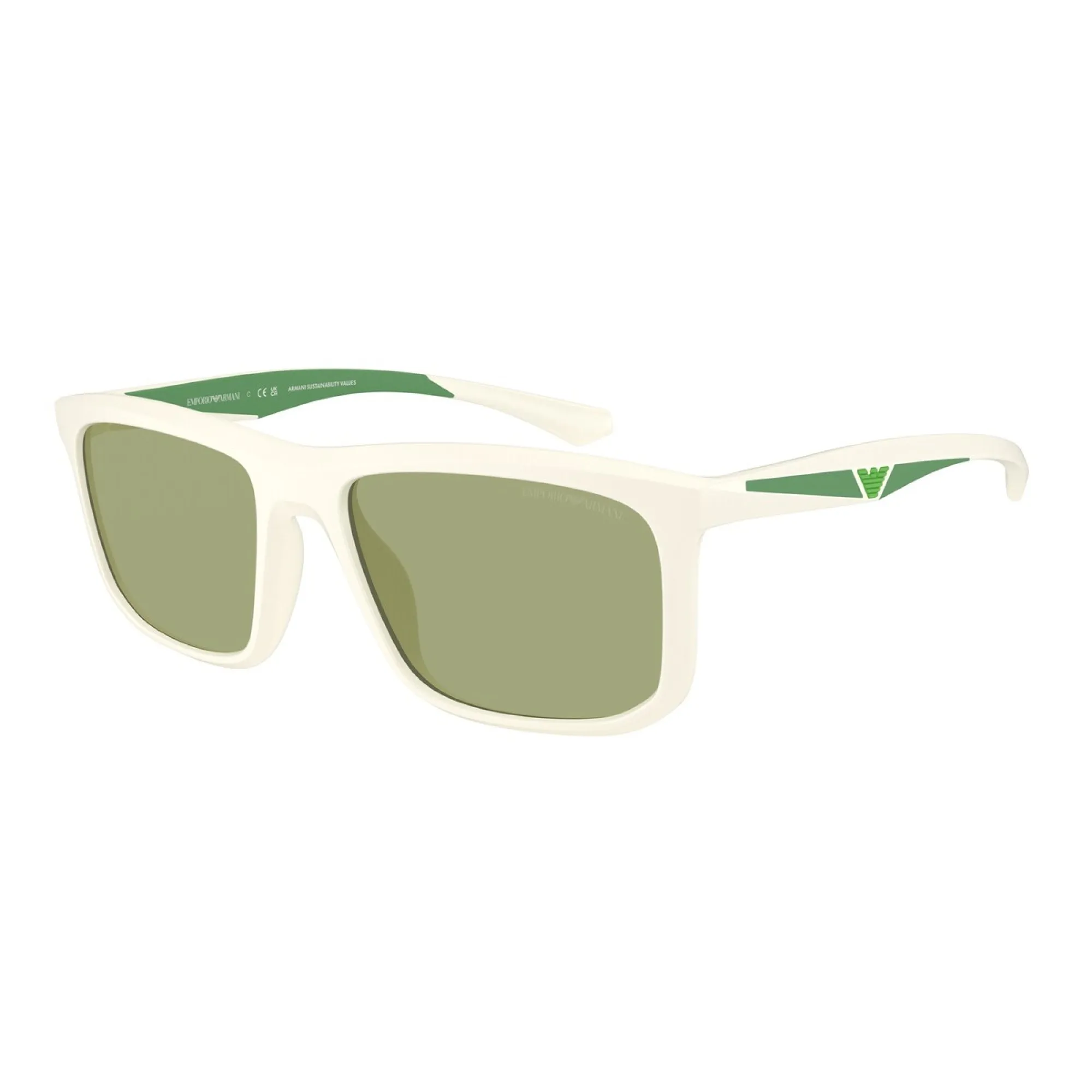   Emporio Armani EA 4234U - 618782 Bianco Opaco | Occhiale Da Sole Uomo 